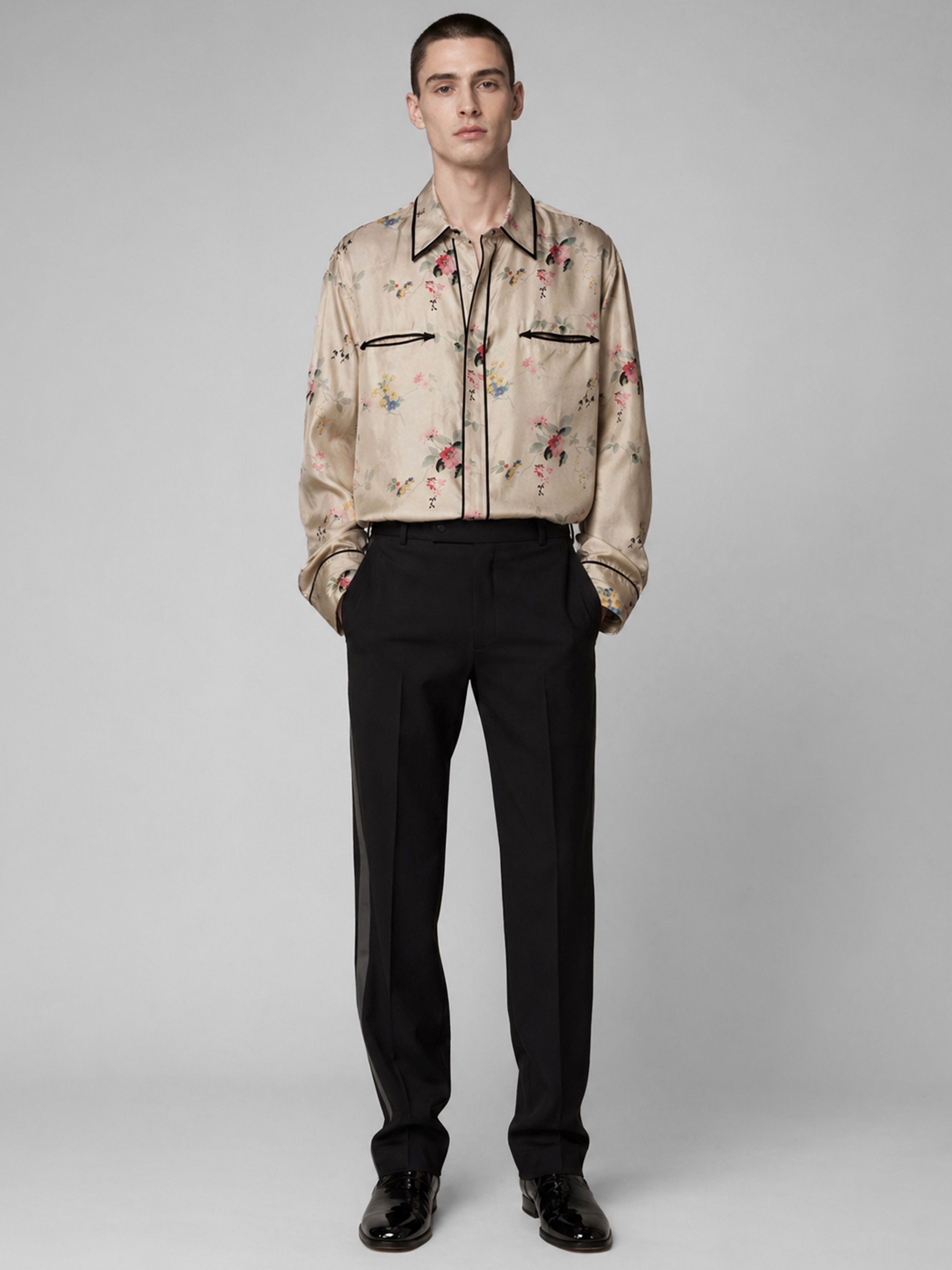 Haider Ackermann Rare Freesia Sand Biais Detail Shirt Size US S / EU 44-46 / 1 - 8 Thumbnail