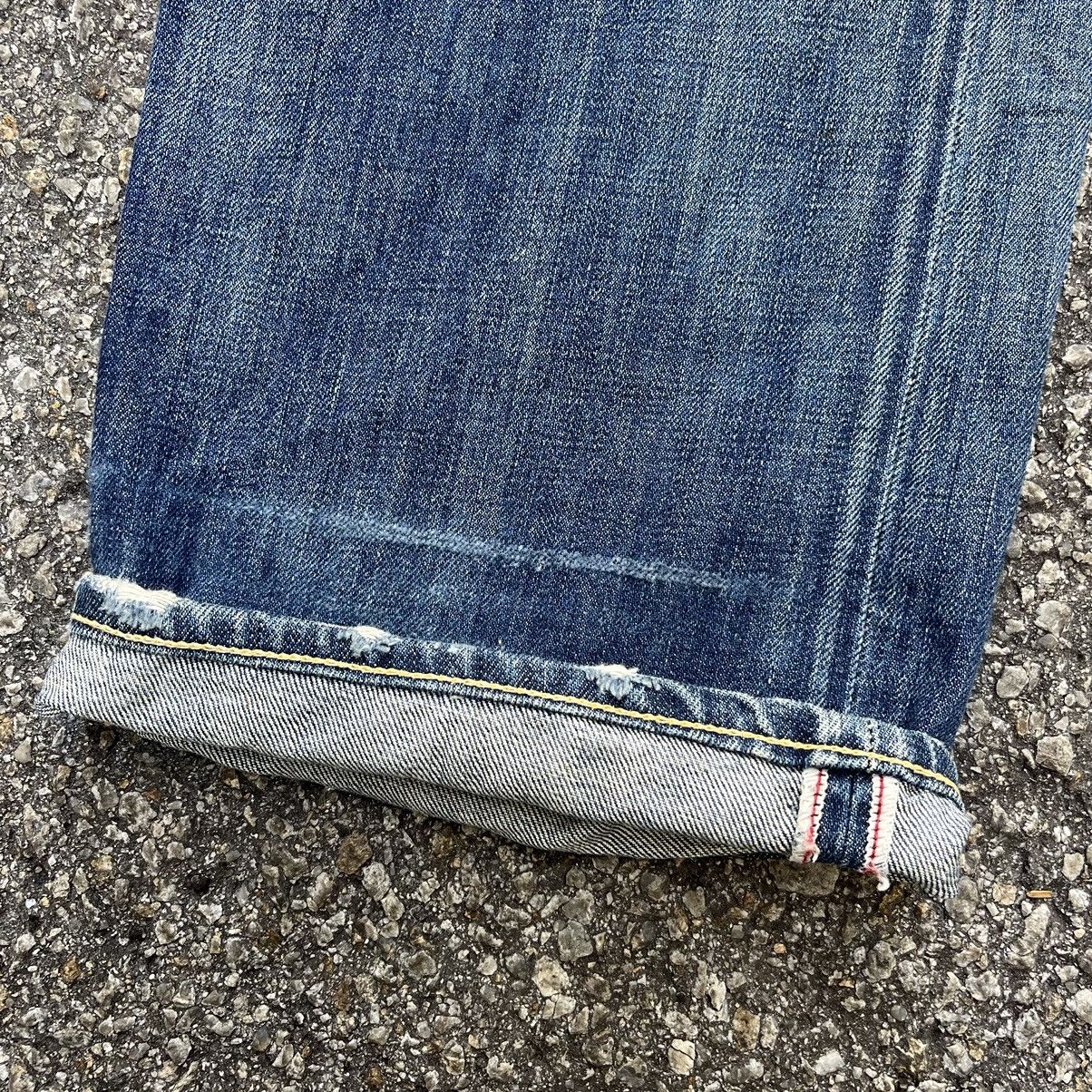 Levi's Vintage Levis 503 Redline Distressed Jeans Rusty Wash Denim Size US 31 - 2 Thumbnail