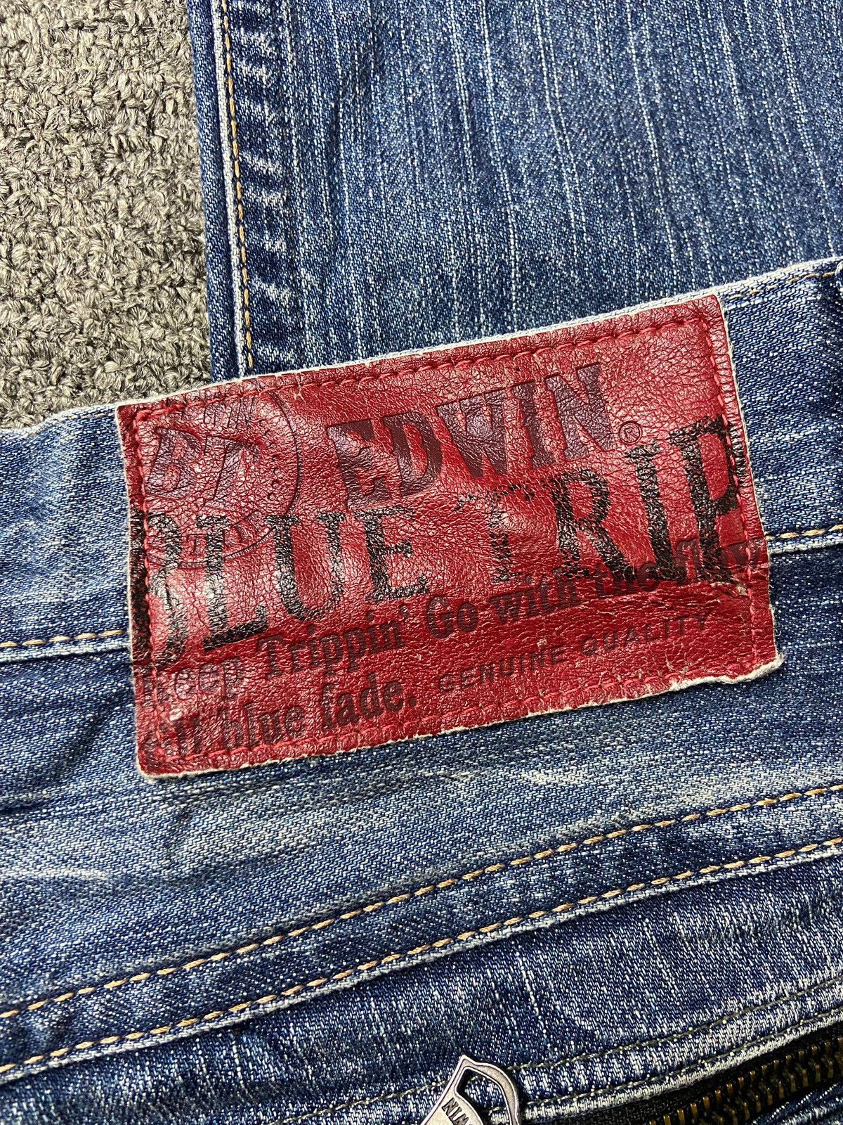 Edwin Vintage Edwin Blue Trip Denim Jeans (149) Size US 31 - 3 Thumbnail