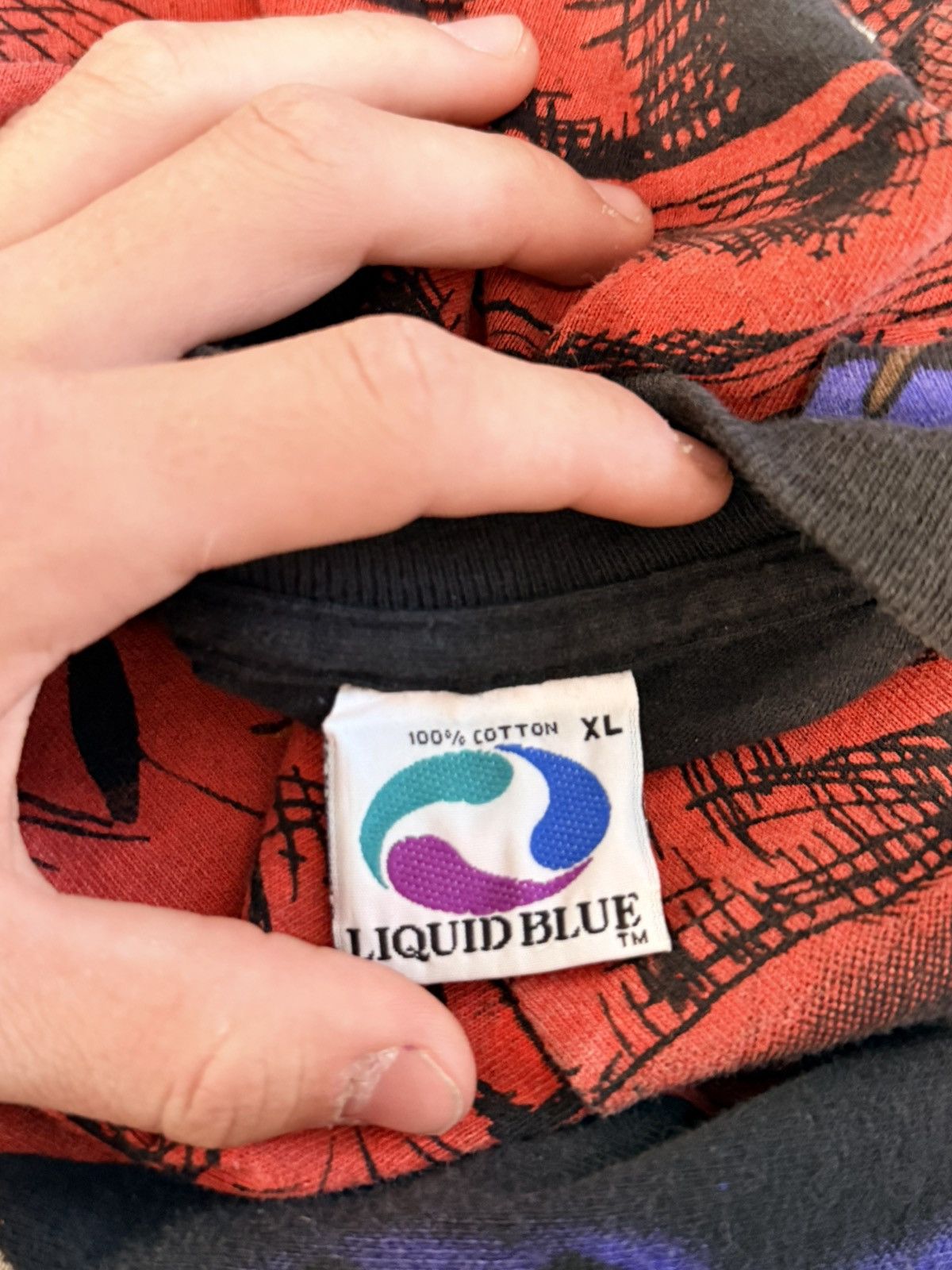 Liquid Blue Vintage Liquid Blue Anime Dragon T Shirt Size US XL / EU 56 / 4 - 3 Thumbnail