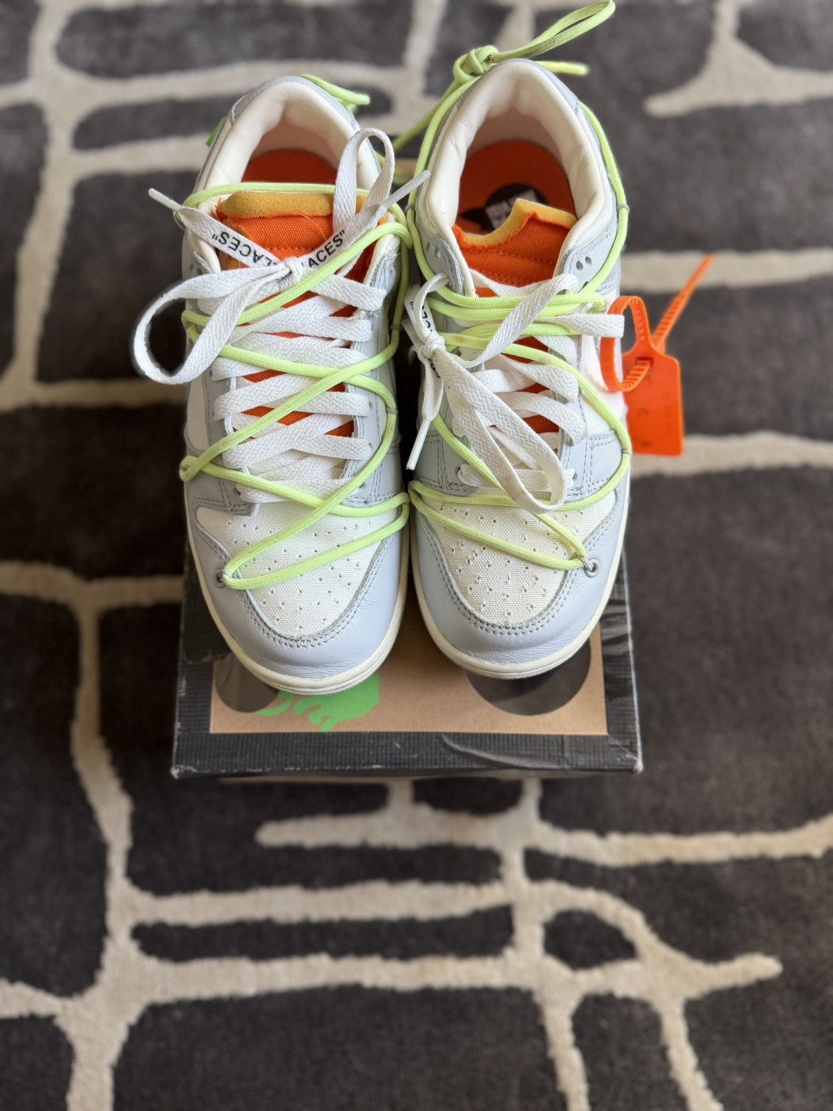 Off-White Nike Dunk Low x Off-White Lot 43 of 50 Sneakers Size US 6.5 / EU 39-40 - 3 Thumbnail