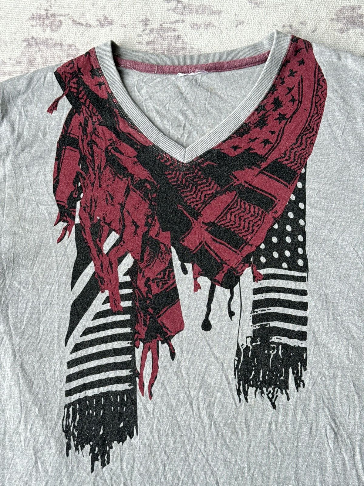 Japanese Brand Vintage Japanese Keffiyeh Skulls Punk Riot Tees Size US L / EU 52-54 / 3 - 2 Thumbnail