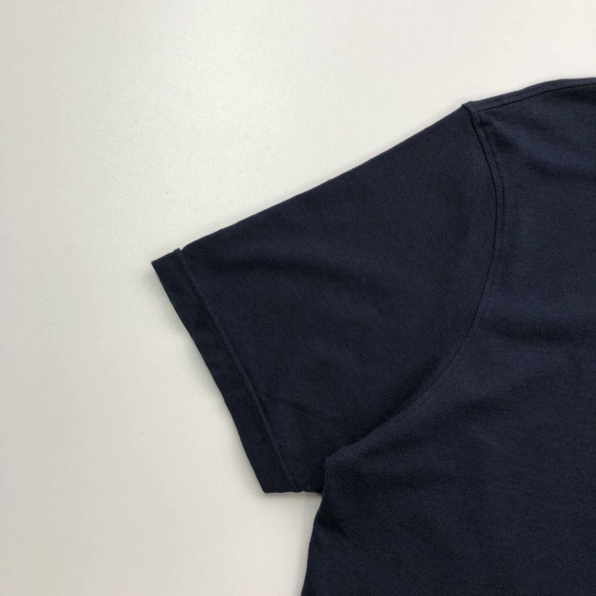 Hackett Hackett London Cotton/Linen Slim Fit Pique Polo Shirt Navy Size US XL / EU 56 / 4 - 4 Thumbnail