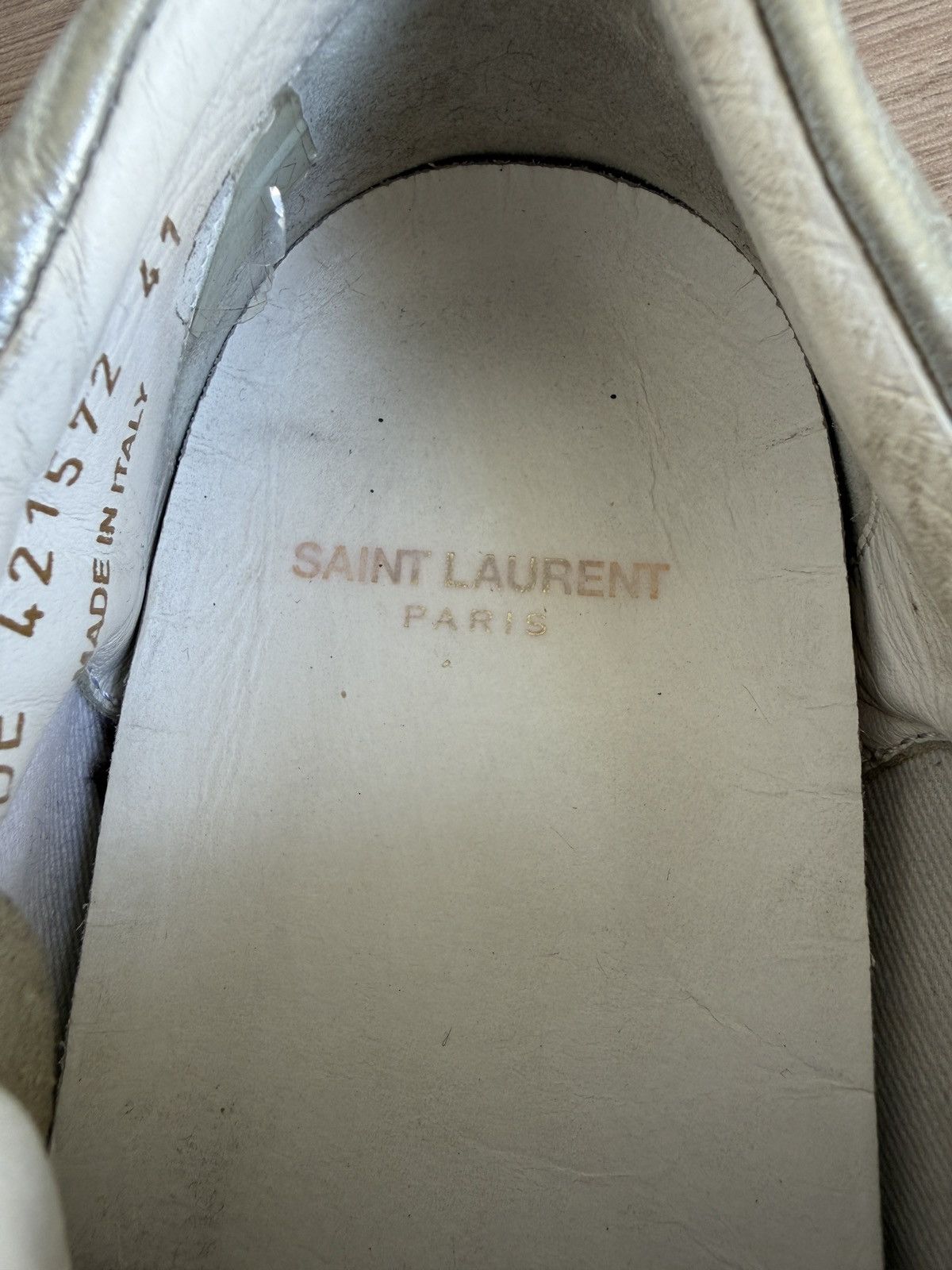 Saint Laurent Paris Ss15 court classic star trainers Size US 8.5 / EU 41-42 - 11 Thumbnail