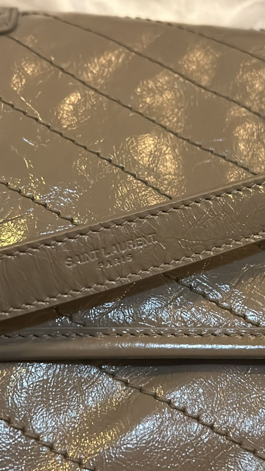 Saint Laurent Paris Saint Laurent Medium Niki Chain Leather Shoulder Bag Size ONE SIZE - 12 Thumbnail