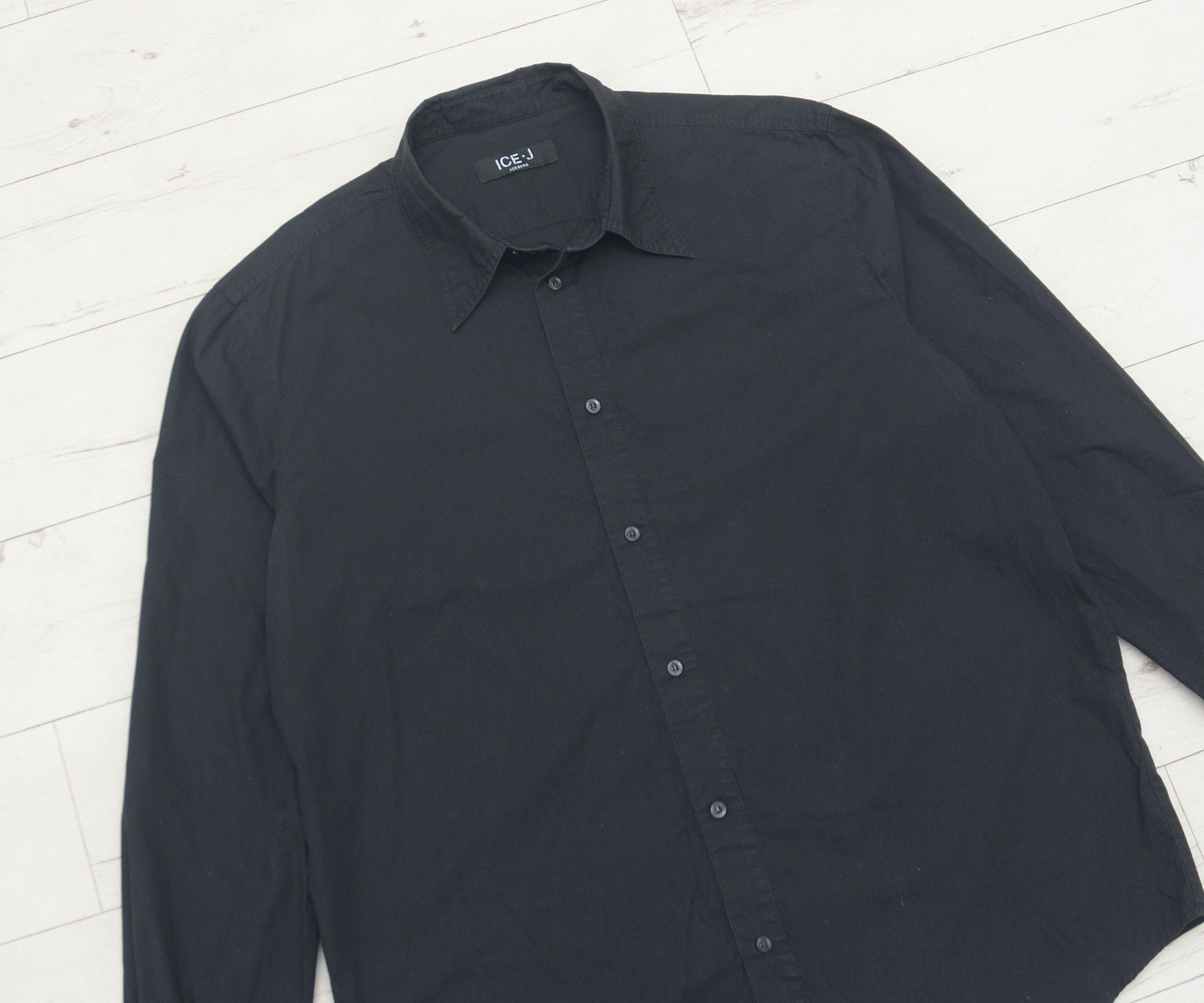 Iceberg × Vintage Iceberg ICE-J Vintage Casual Black Shirt Cosmos DJ y2k XXL Size US XXL / EU 58 / 5 - 3 Thumbnail