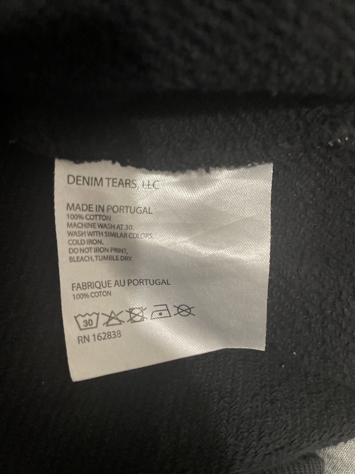 DENIM TEARS Black & White Denim Tears Hoodie Size US S / EU 44-46 / 1 - 3 Thumbnail