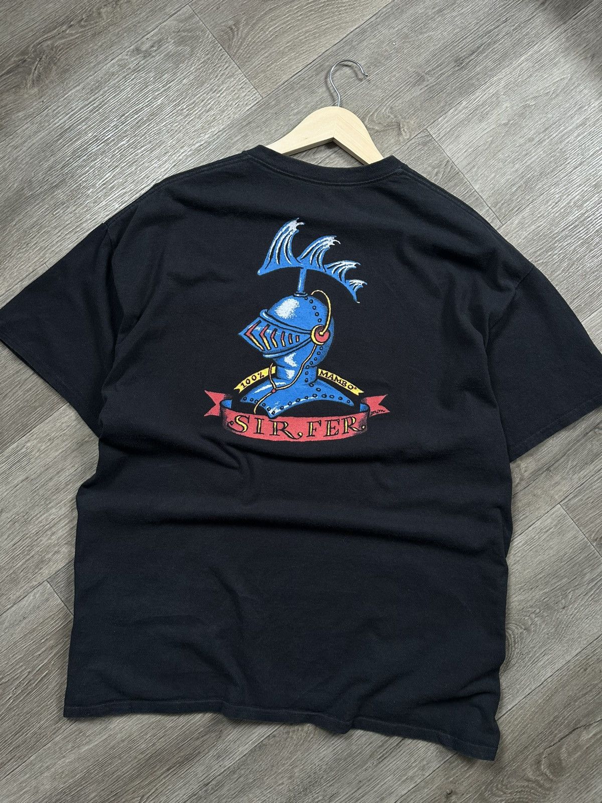 Mambo 🫧 Vintage 1994 MAMBO T-Shirt "SIR FER" Knight Graphic Rare Size US XL / EU 56 / 4 - 1 Thumbnail