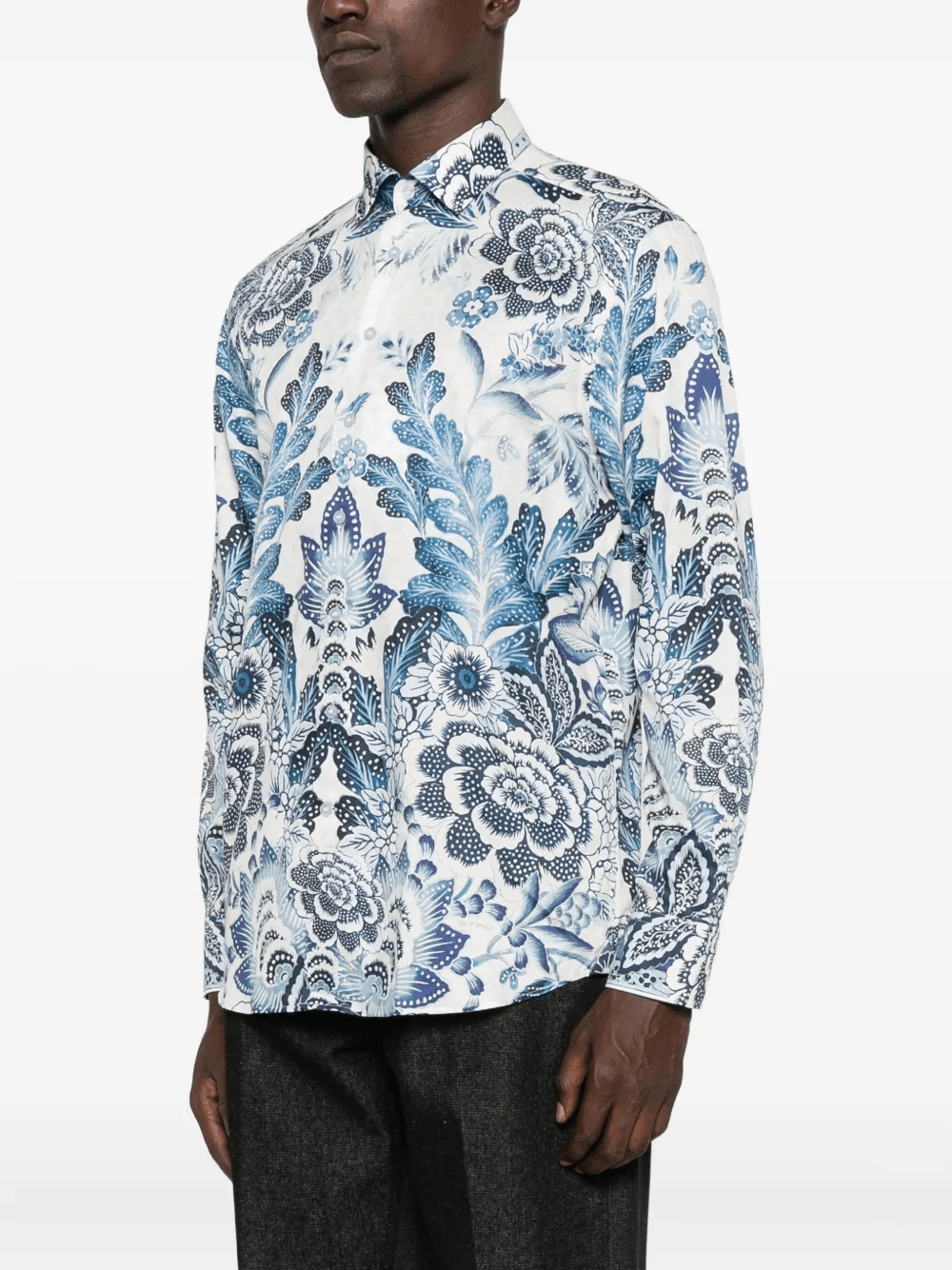 Other Print Long-Sleeve Cotton Shirt – Classic & Versatile Style Size US M / EU 48-50 / 2 - 3 Thumbnail
