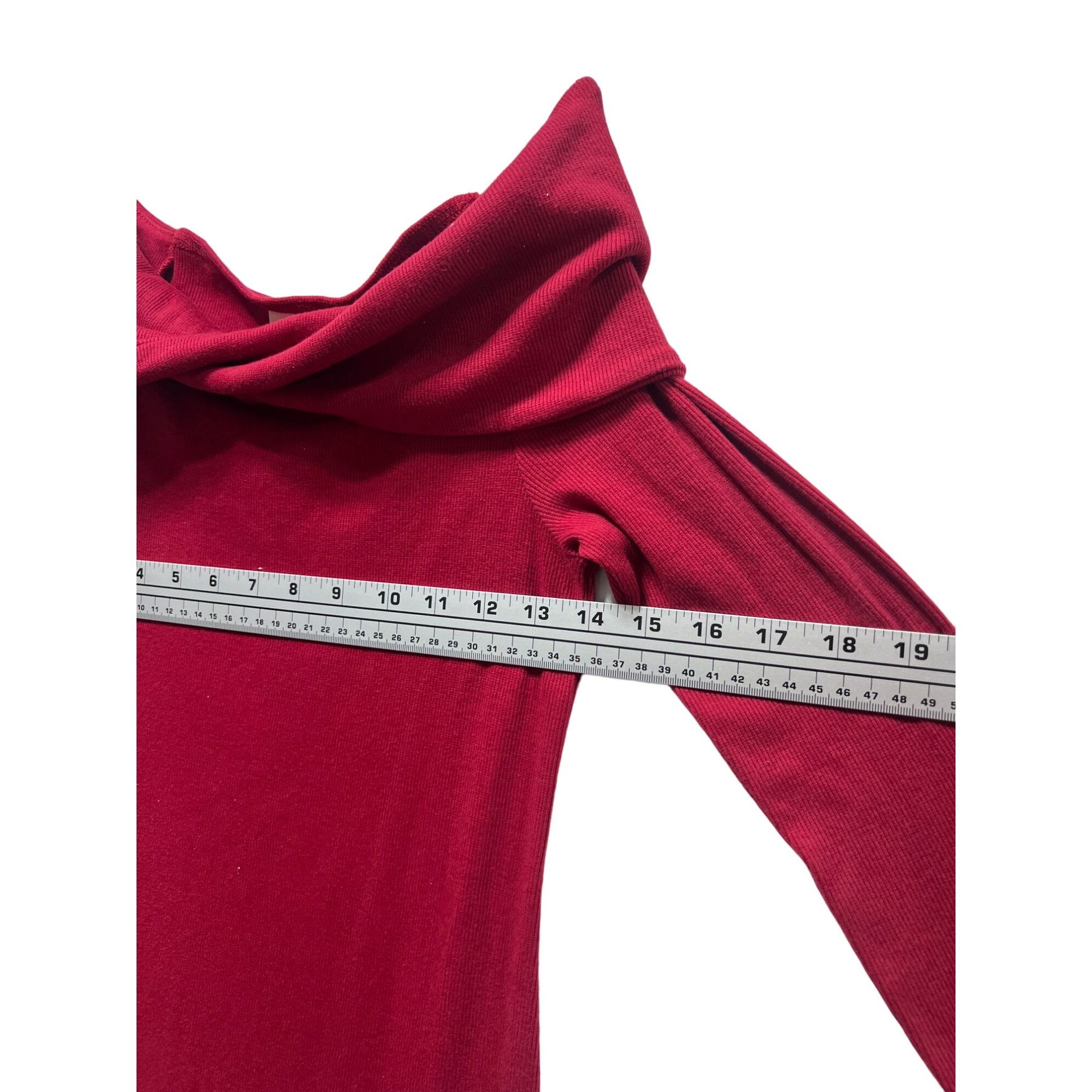 Other Universal Thread - Women's Long Sleeve Midi Bodycon - Red - Size S / US 4 / IT 40 - 5 Thumbnail