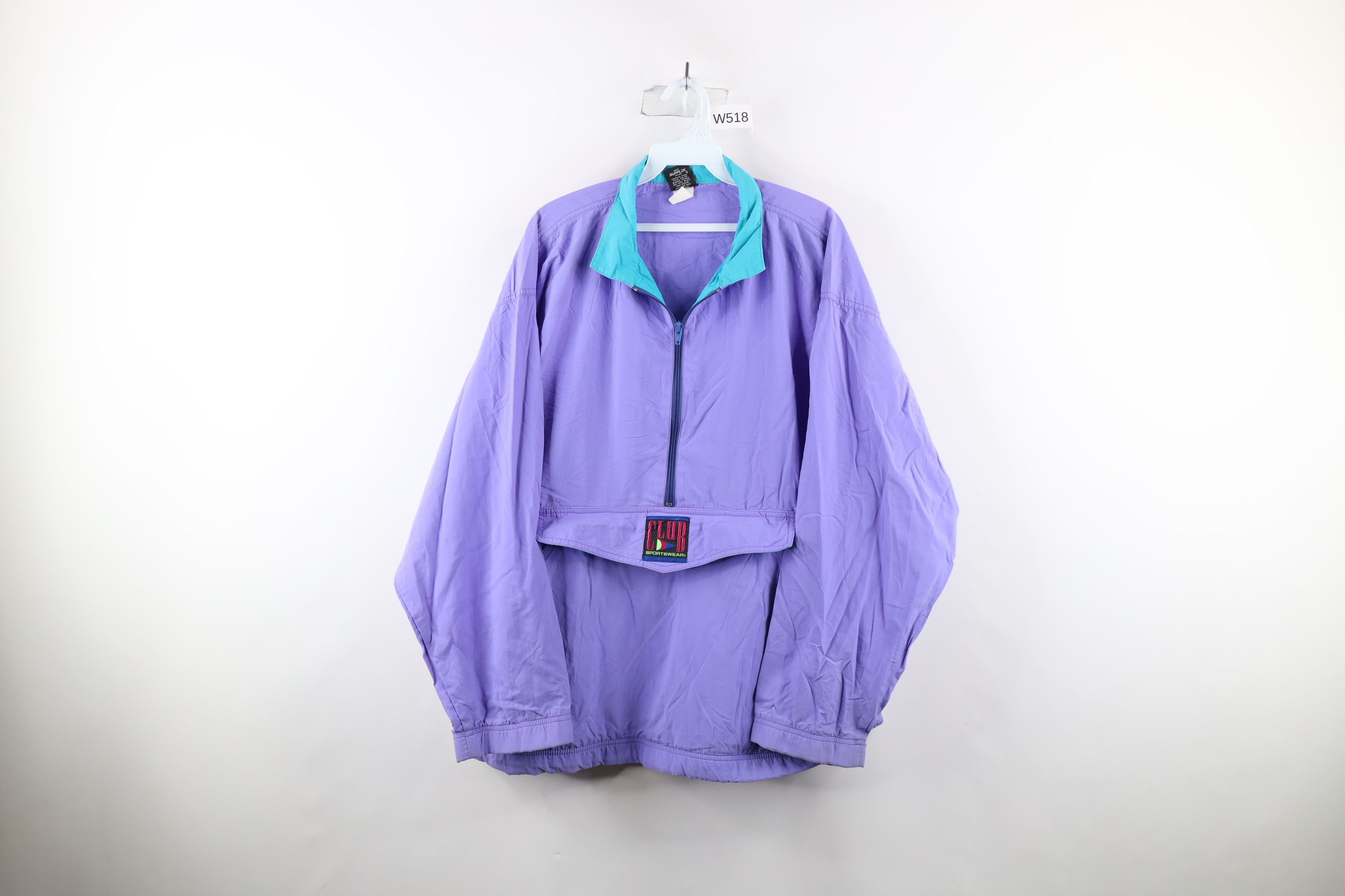 Vintage Vintage 90s Streetwear Zip Packable Windbreaker Jacket USA Size US L / EU 52-54 / 3 - 1 Thumbnail