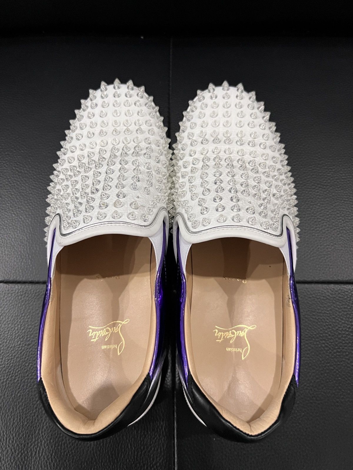 Christian Louboutin Christian Louboutin Transparent Studded Red Sole Sneakers Size US 10.5 / EU 43-44 - 8 Thumbnail