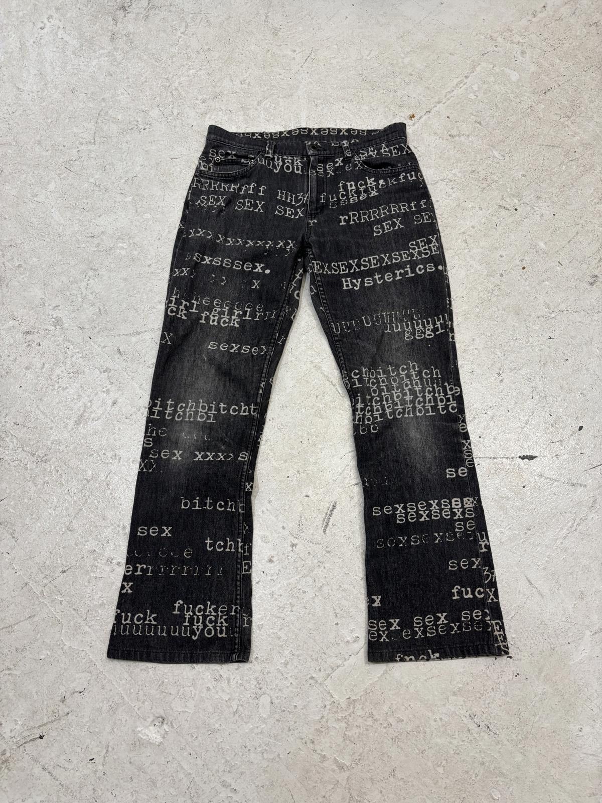 Hysteric Glamour Fuck Denim | Grailed