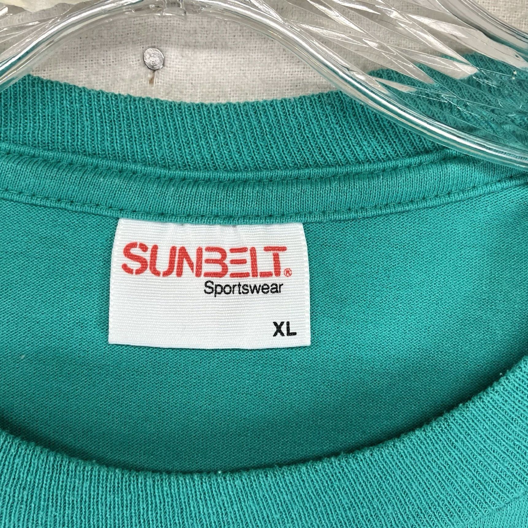Altea Vintage Single Stitch T Shirt Blank XL 90s USA Made Teal Colour 48x30 Size US XL / EU 56 / 4 - 3 Thumbnail