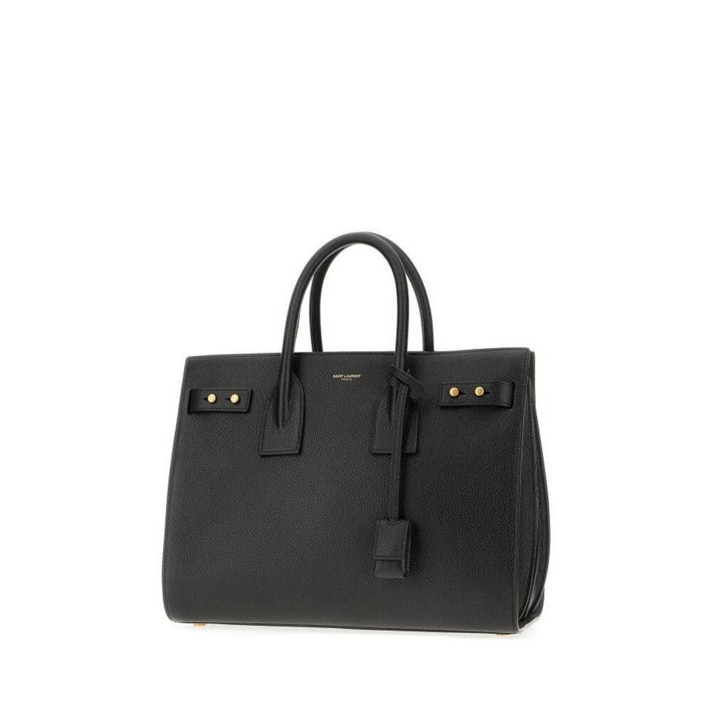 Yves Saint Laurent Saint Laurent Black Calf Leather Sac De Jour Handbag Size ONE SIZE - 2 Thumbnail