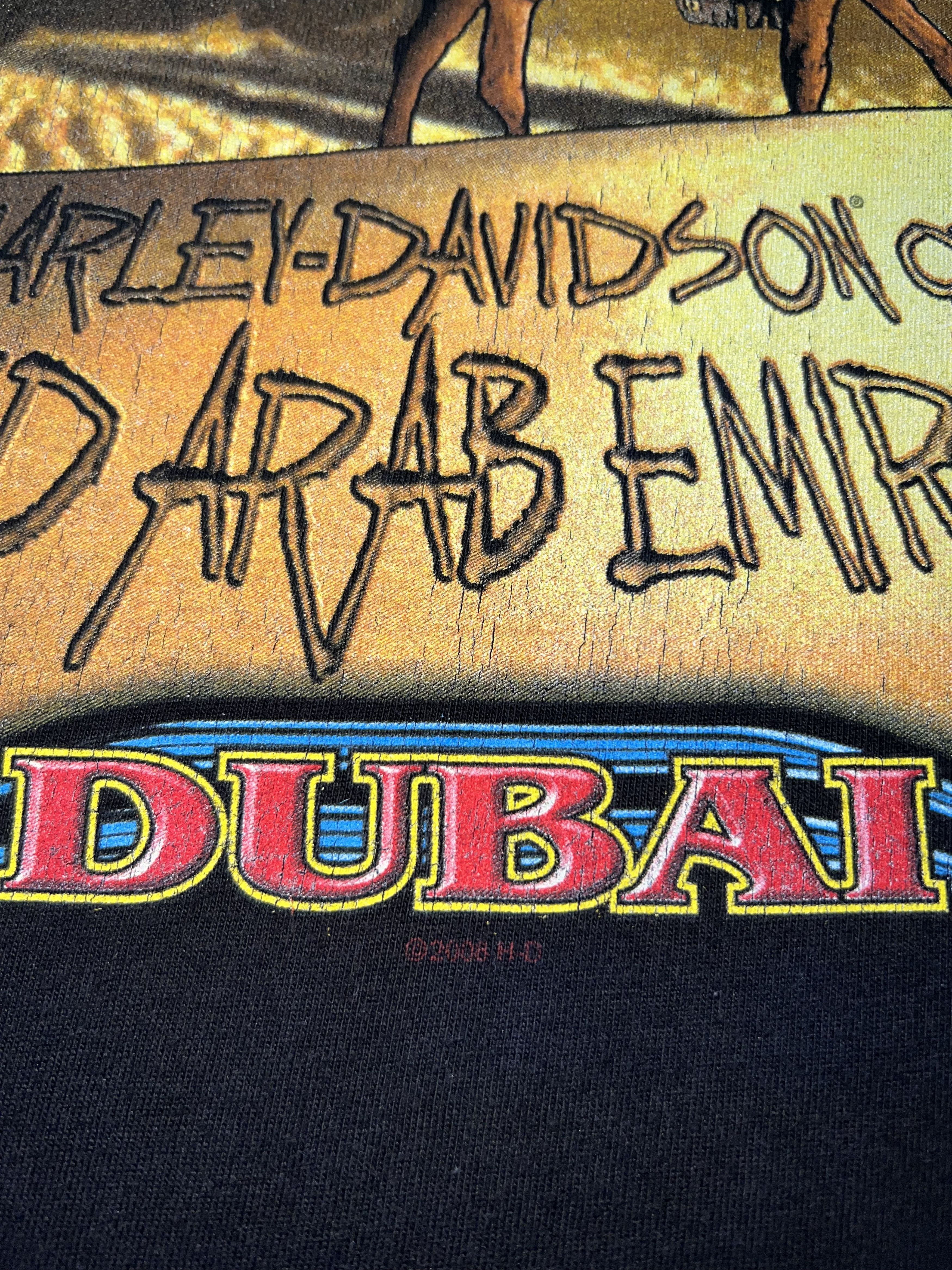 Harley Davidson Vintage 2009 Harley Davidson Dubai Eagle Black T-shirt Size US S / EU 44-46 / 1 - 14 Thumbnail