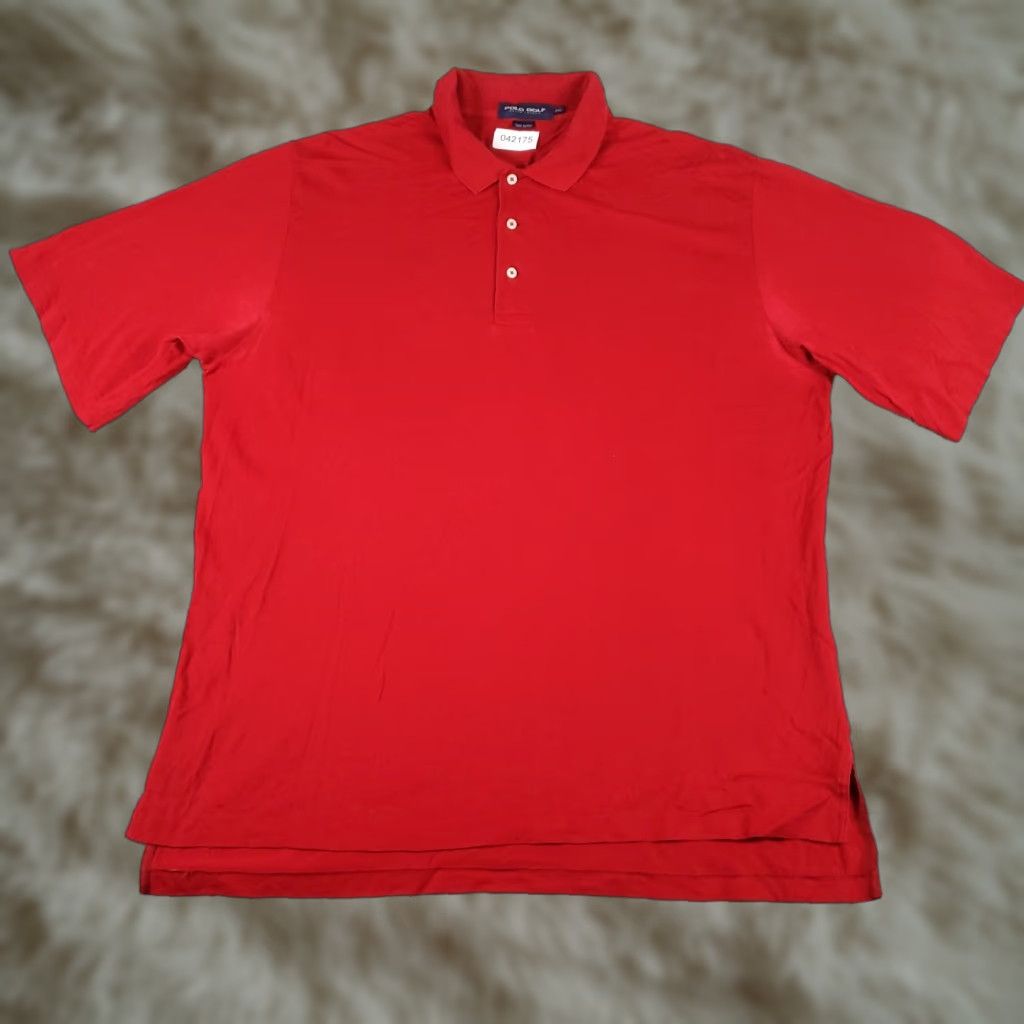 Ralph Lauren Ralph Lauren Polo Shirt Mens 2XL Red Pony Polo Shirt 2XL Red Classic Casual Button-Front Short Sleeve Mens Size US XXL / EU 58 / 5 - 1 Thumbnail