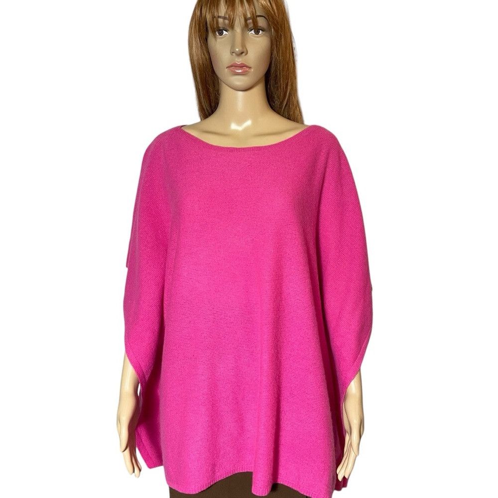 Ralph Lauren Ralph Lauren Pink Cashmere Poncho One Size Size ONE SIZE - 1 Thumbnail