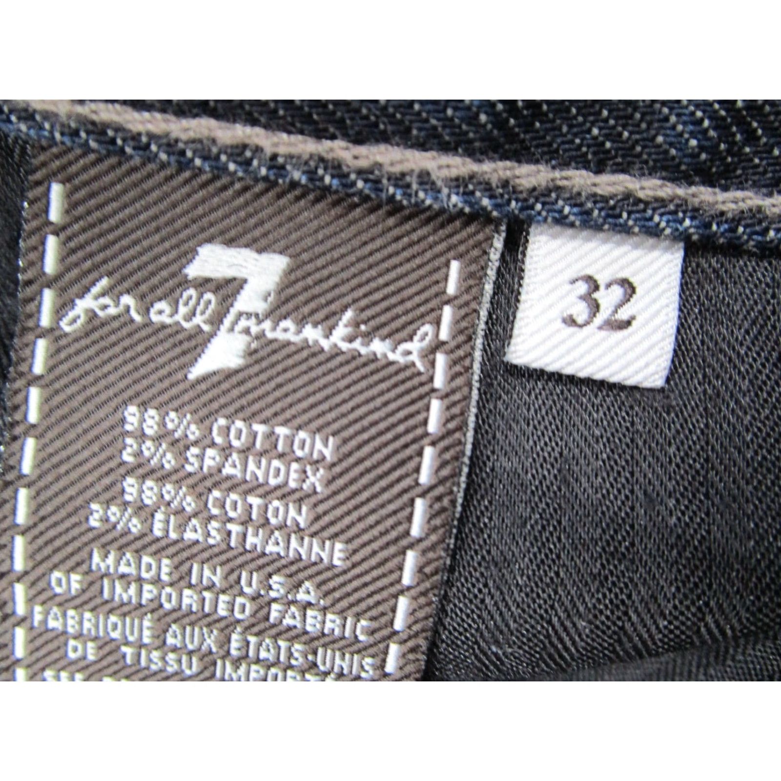 7 For All Mankind 7 For All Mankind Jeans Mens 32 Blue Austyn Denim Made in USA 32x27 Size US 32 / EU 48 - 4 Thumbnail