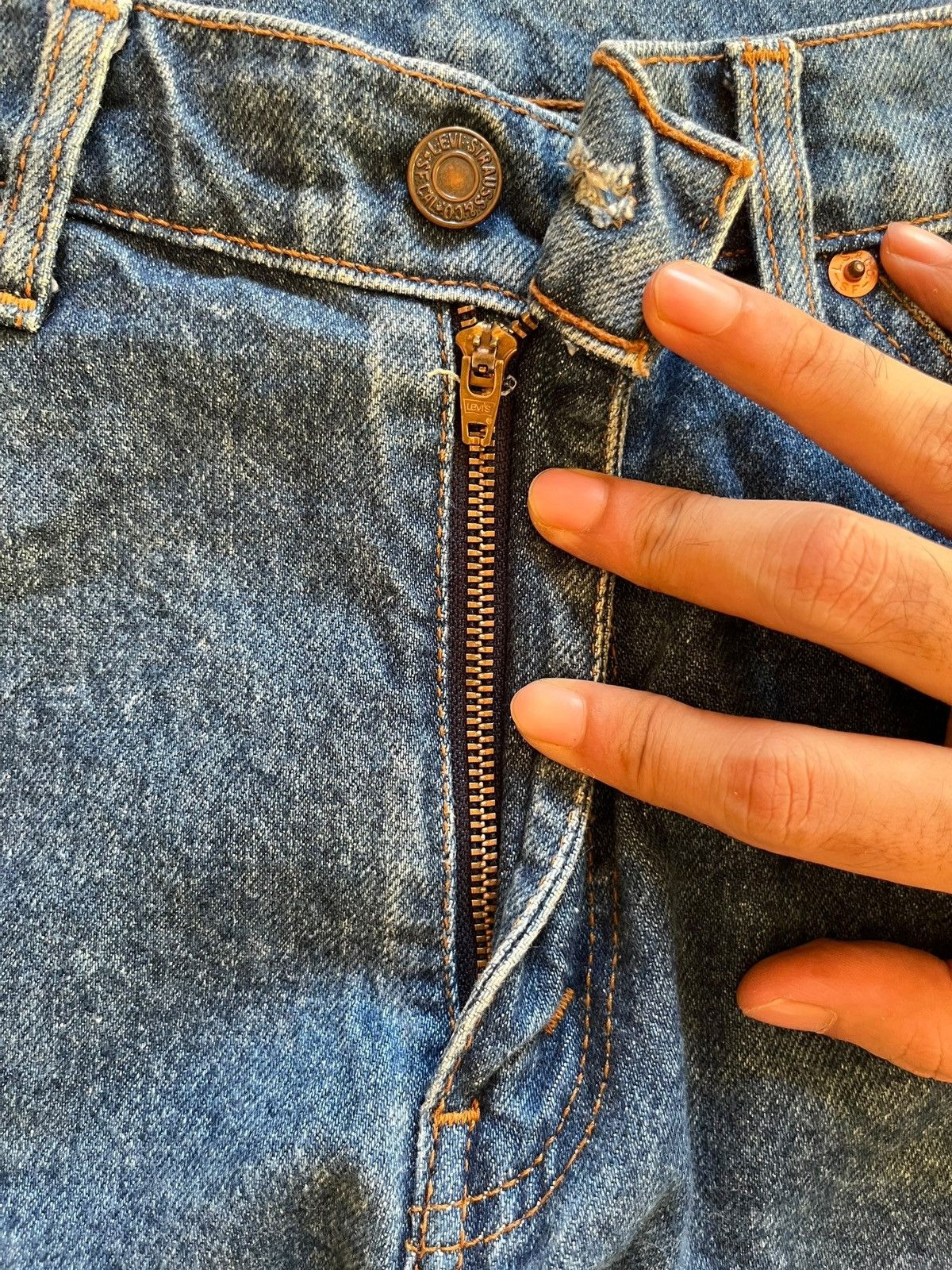 Levi's × Levi's Vintage Clothing Vintage 90s Levis 505 Loose Style Classic Blue Jeans Size 30" / US 8 / IT 44 - 3 Thumbnail