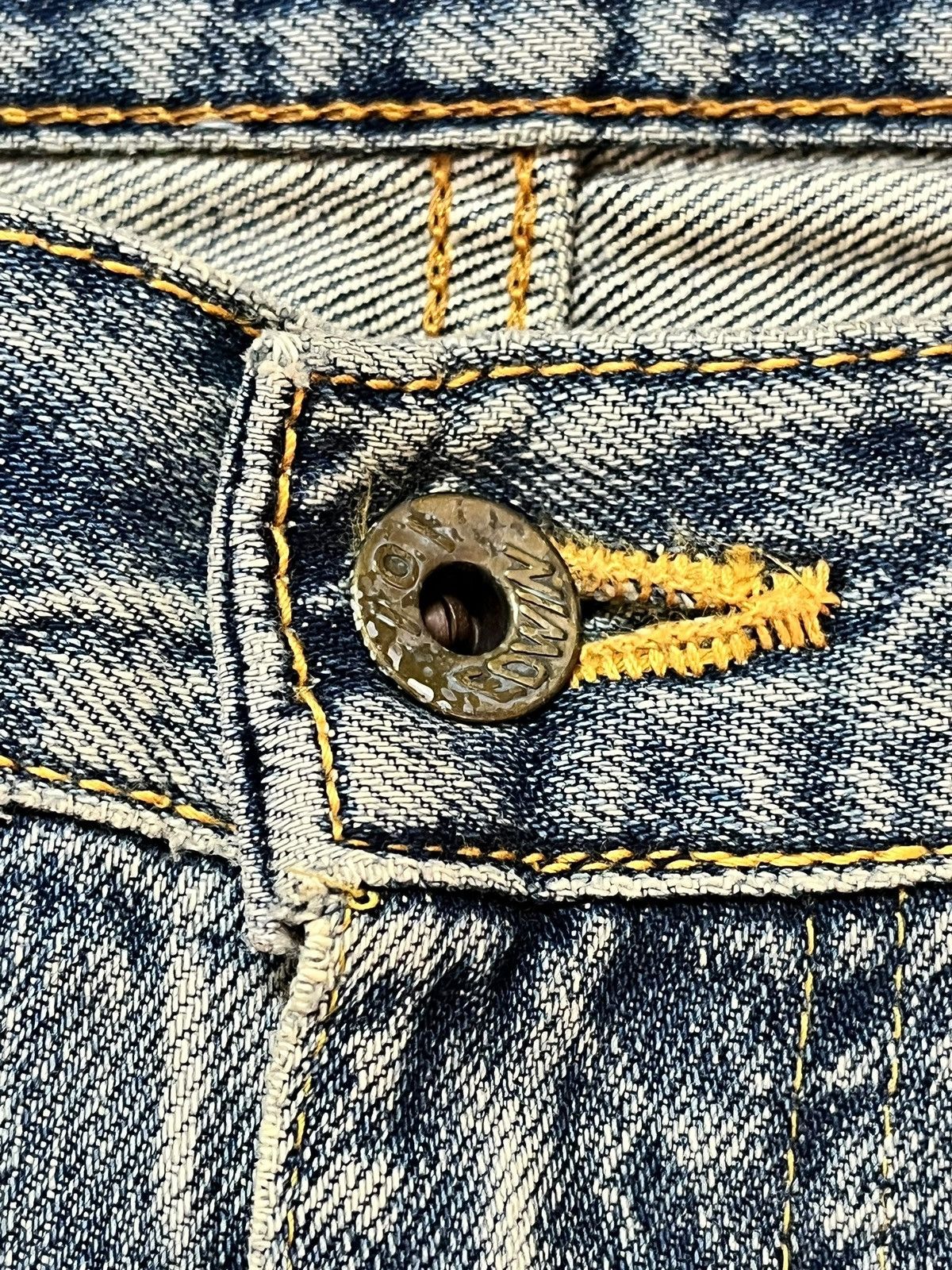 Edwin Vintage Edwin 101F Flare Faded Distressed Denim Size US 30 / EU 46 - 5 Thumbnail