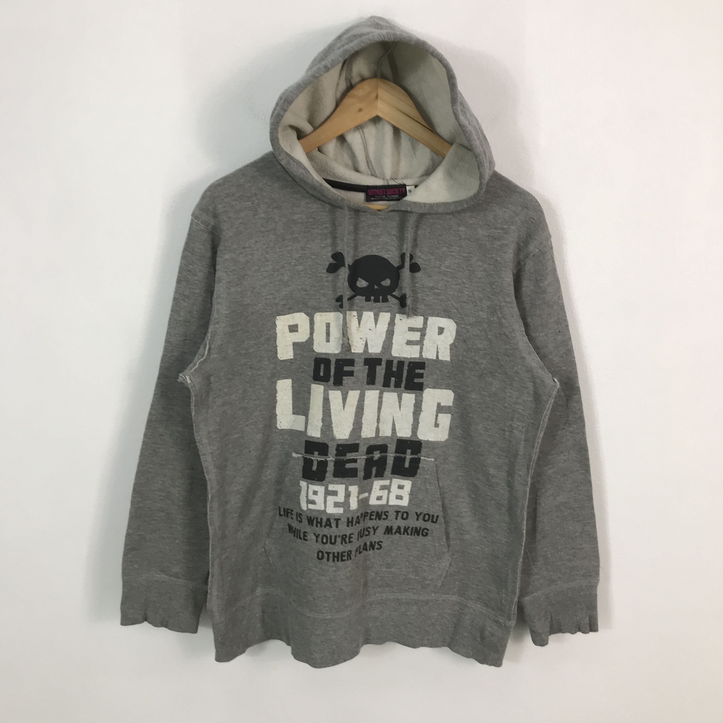 Japanese Brand punk hoodie power of the living sweatshirts Size US M / EU 48-50 / 2 - 1 Thumbnail