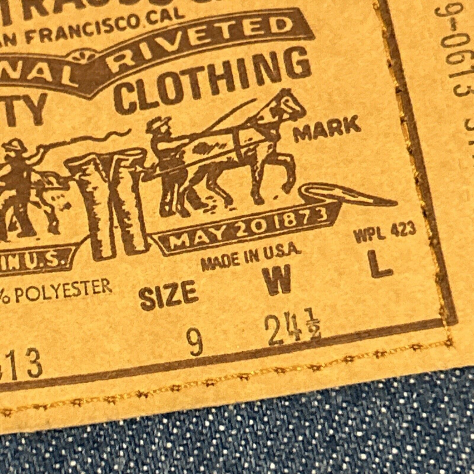 Levi's 70s Levis Orange Tab Straight Jeans Youth 9 24x24 Deadstock Size US 26 / EU 42 - 6 Thumbnail