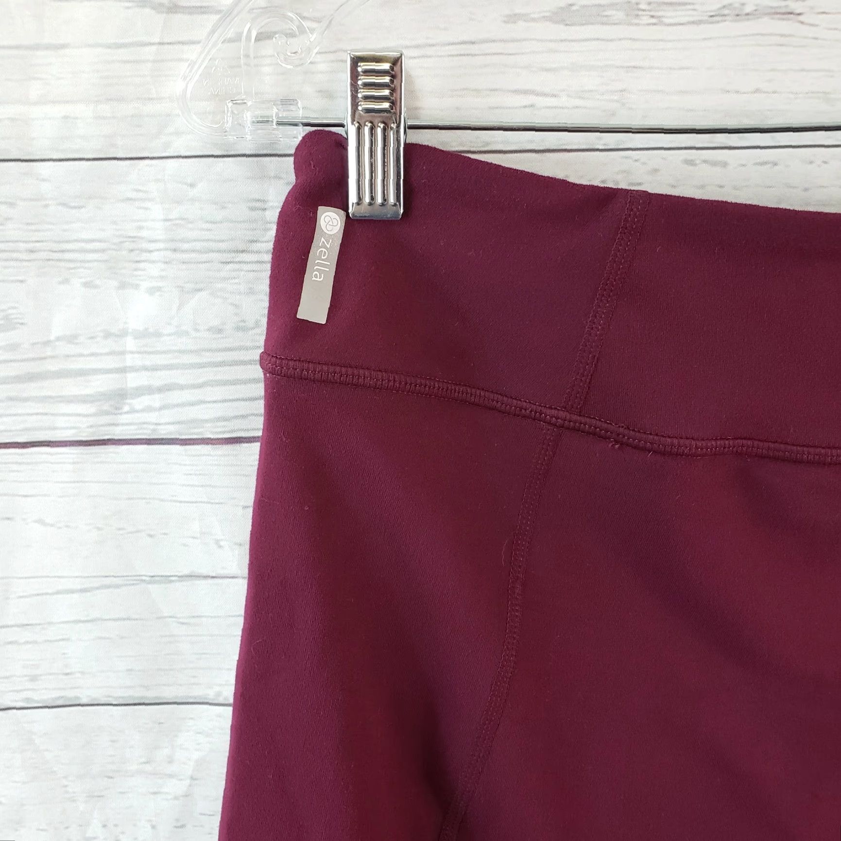Vintage Zella Womens Capri Leggings M Purple Mid Rise Capris Activewear Size 32" / US 10 / IT 46 - 3 Thumbnail