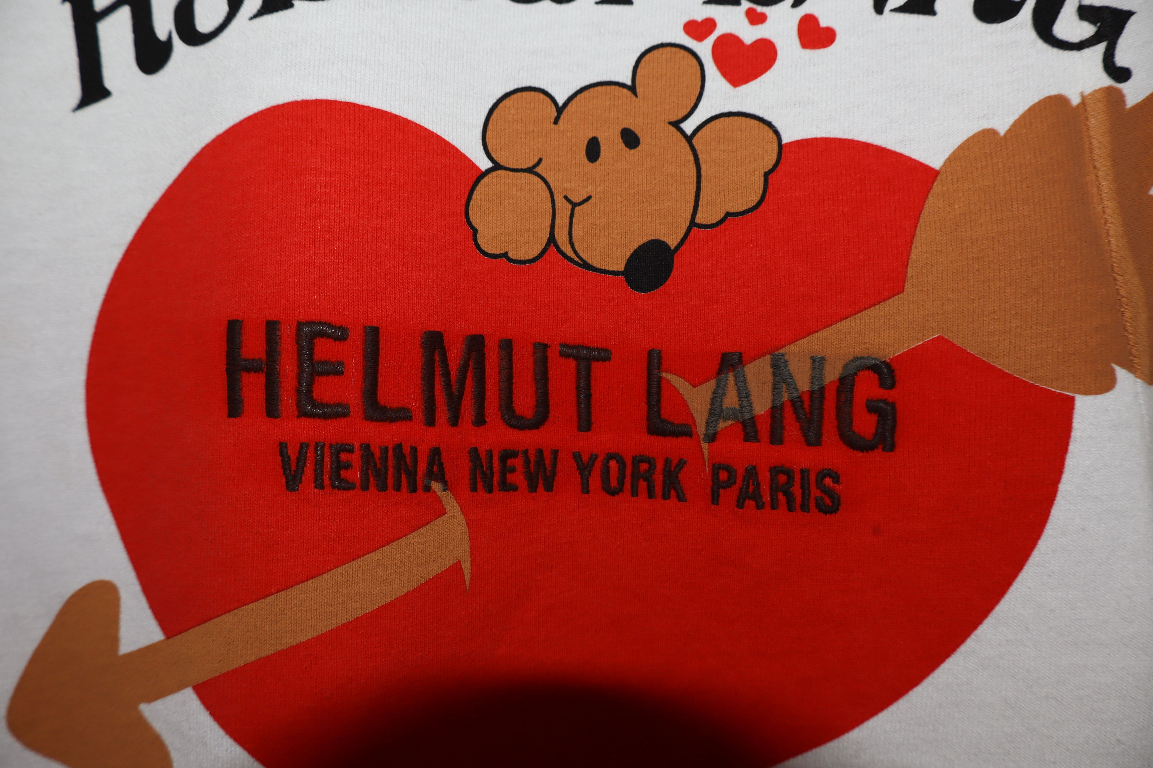 Helmut Lang Oversized teddy bear valentine t-shirt Size US XS / EU 42 / 0 - 3 Thumbnail