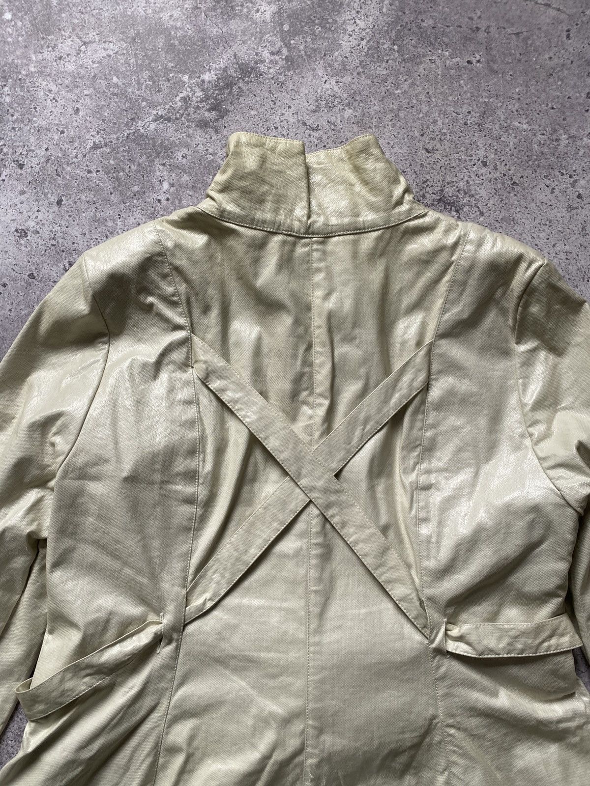 Sarah Pacini Sarah Pacini Trench Coat Dress Zip Avant Garde Y2K Italy Size ONE SIZE - 12 Thumbnail