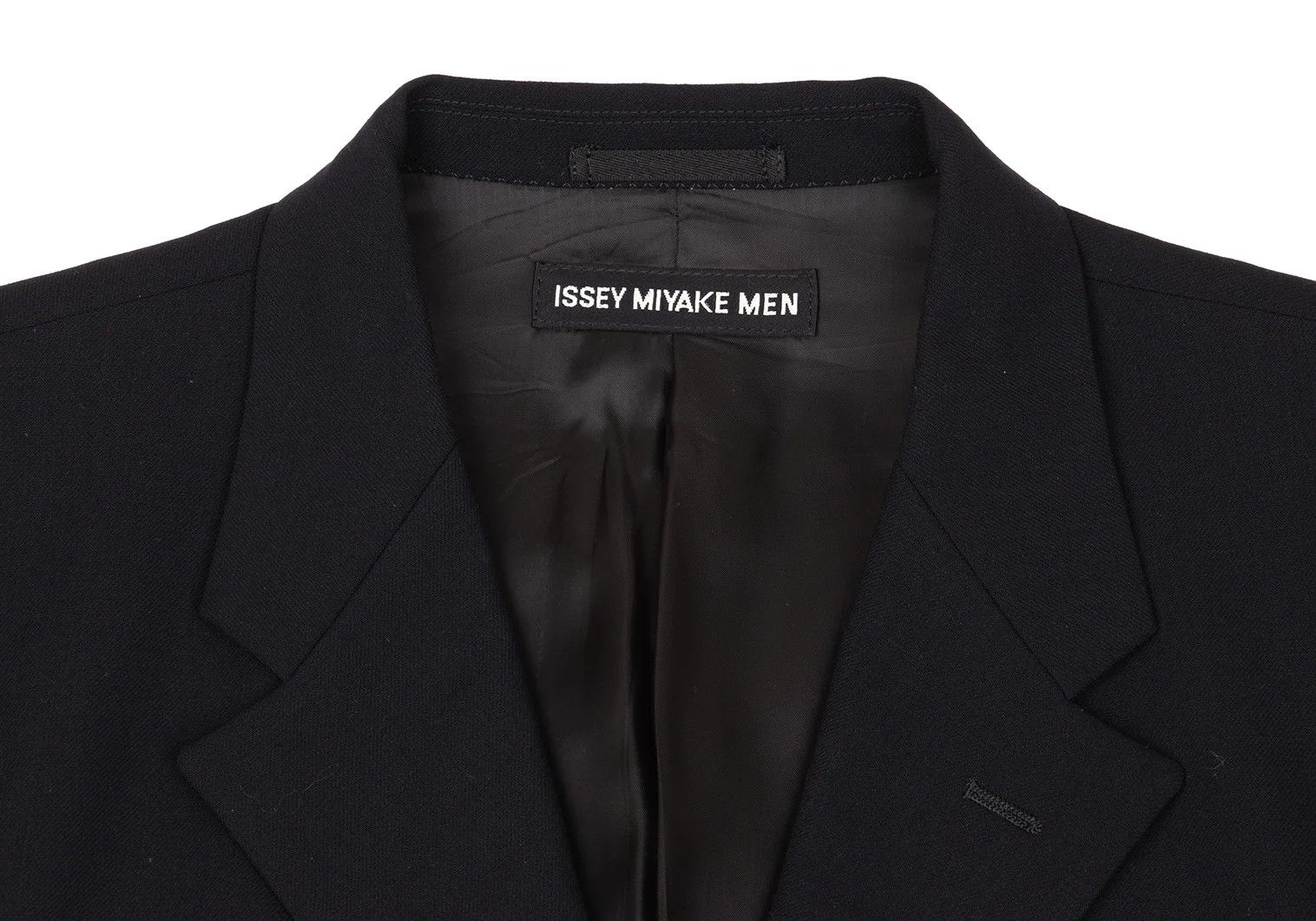 Issey Miyake Wool 3-Button Jacket in Navy Blue Size US L / EU 52-54 / 3 - 3 Thumbnail