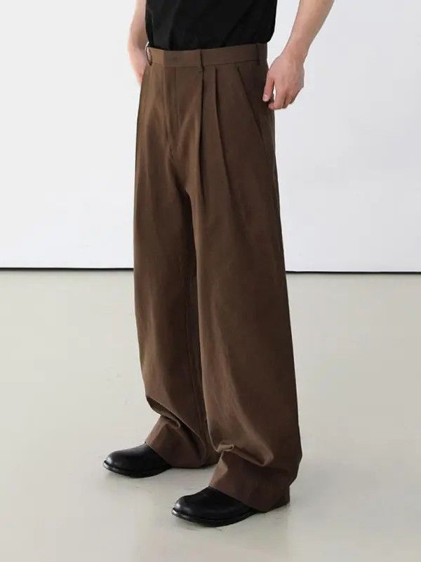 Vintage Kurosawa x Rena Baggy Brown Wide Leg Pants, Loose Pants Size US 33 - 3 Thumbnail
