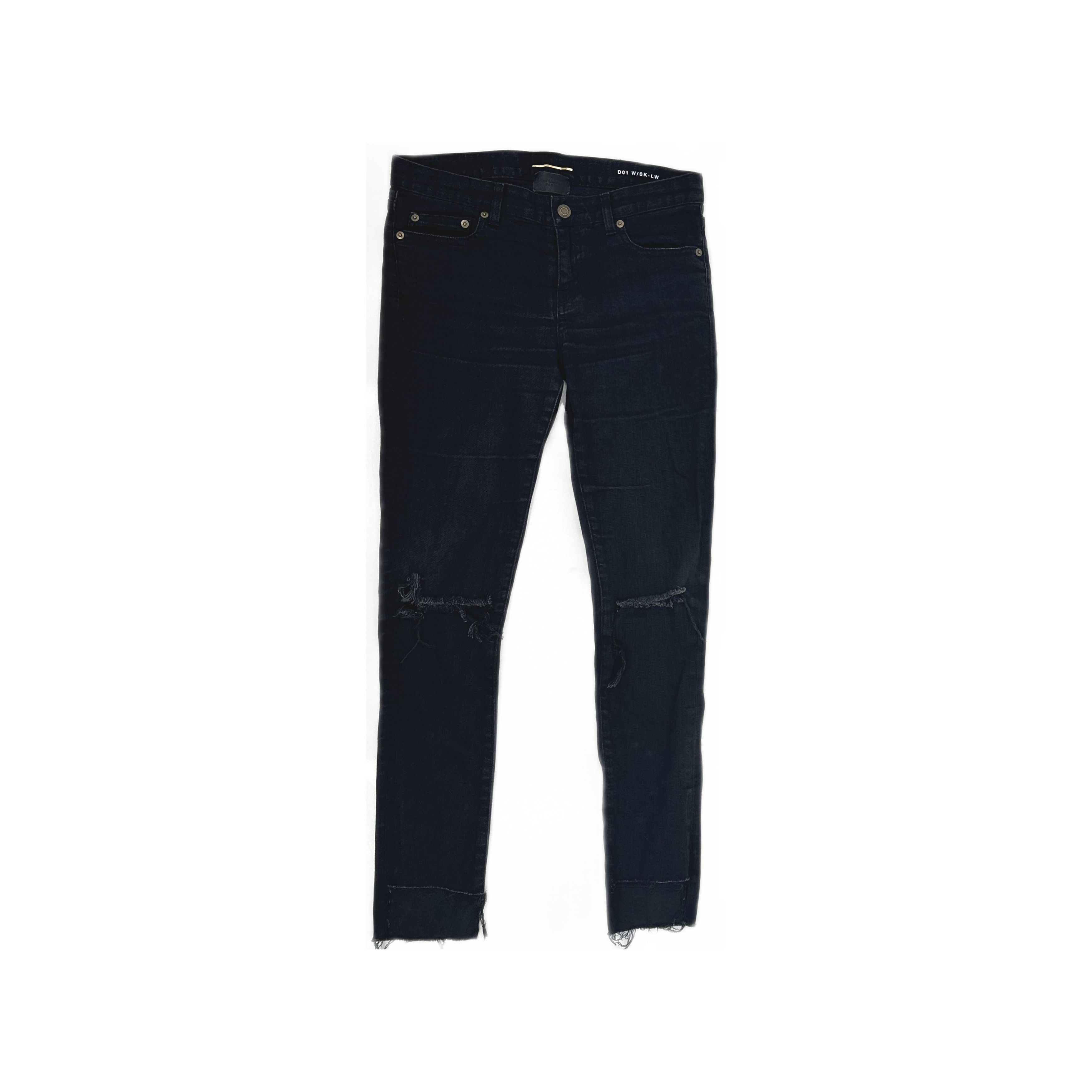 Saint Laurent Paris Saint Laurent D01 Distressed Denim Size 28 Size US 28 / EU 44 - 1 Thumbnail