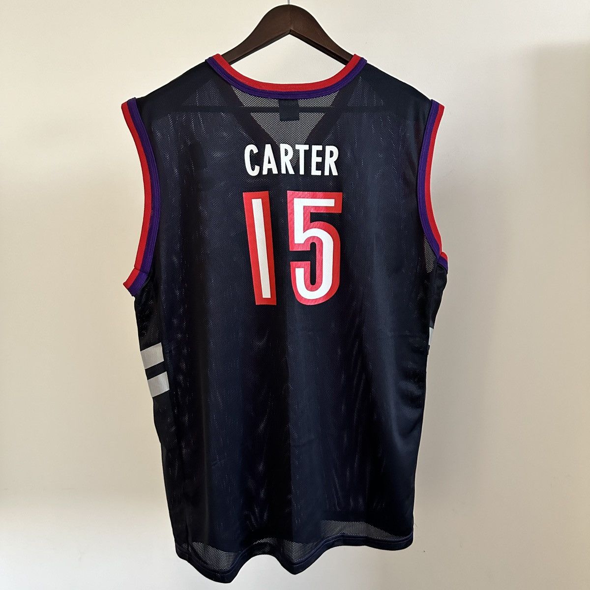 NBA × Vintage NBA #15 CARTER TORONTO RAPTOR Jersey Sz 44 LARGE Vintage Size US L / EU 52-54 / 3 - 3 Thumbnail