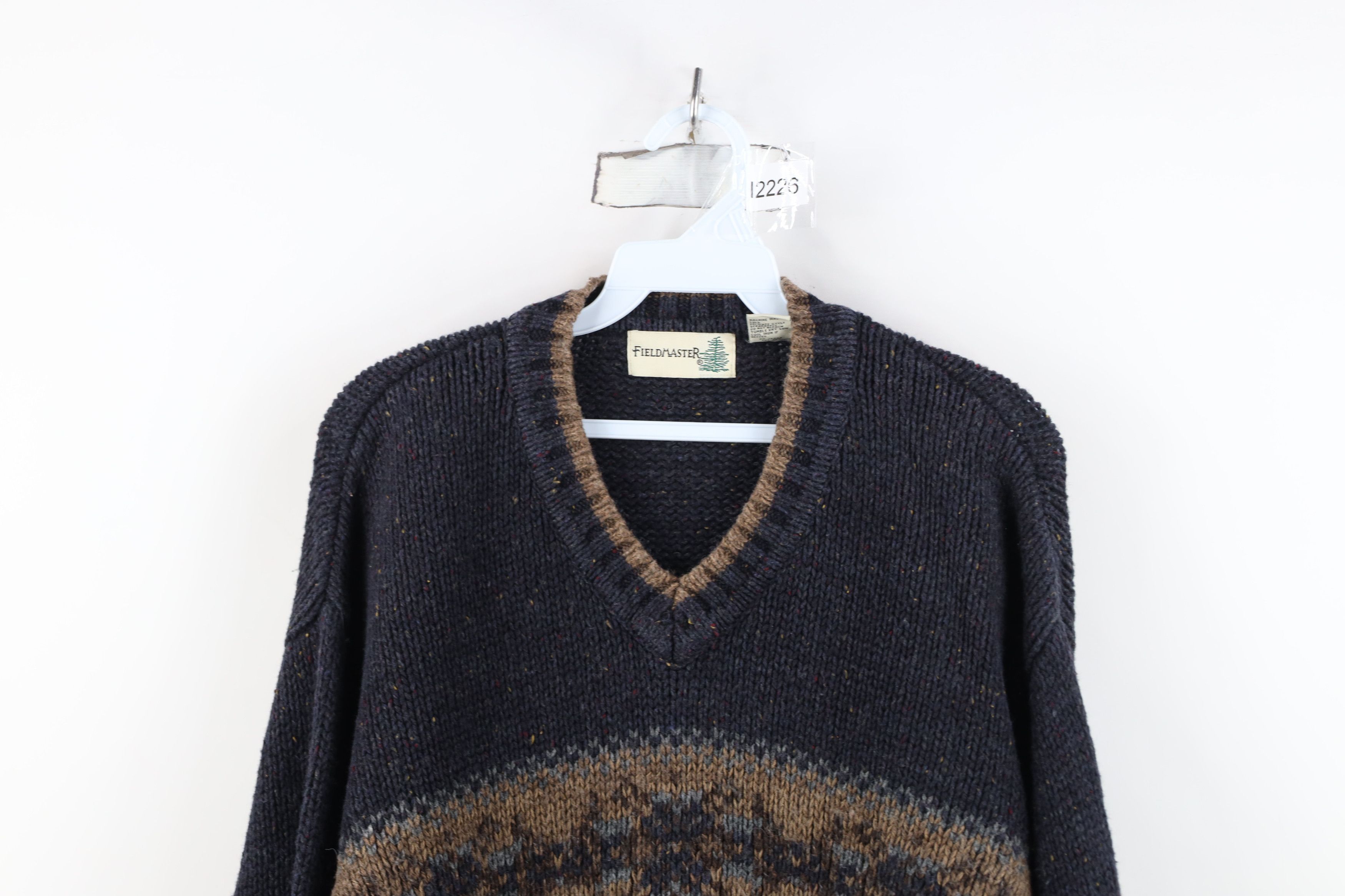 Vintage Vintage 90s Streetwear Wool Blend Knit Fair Isle Sweater Size US XL / EU 56 / 4 - 2 Thumbnail