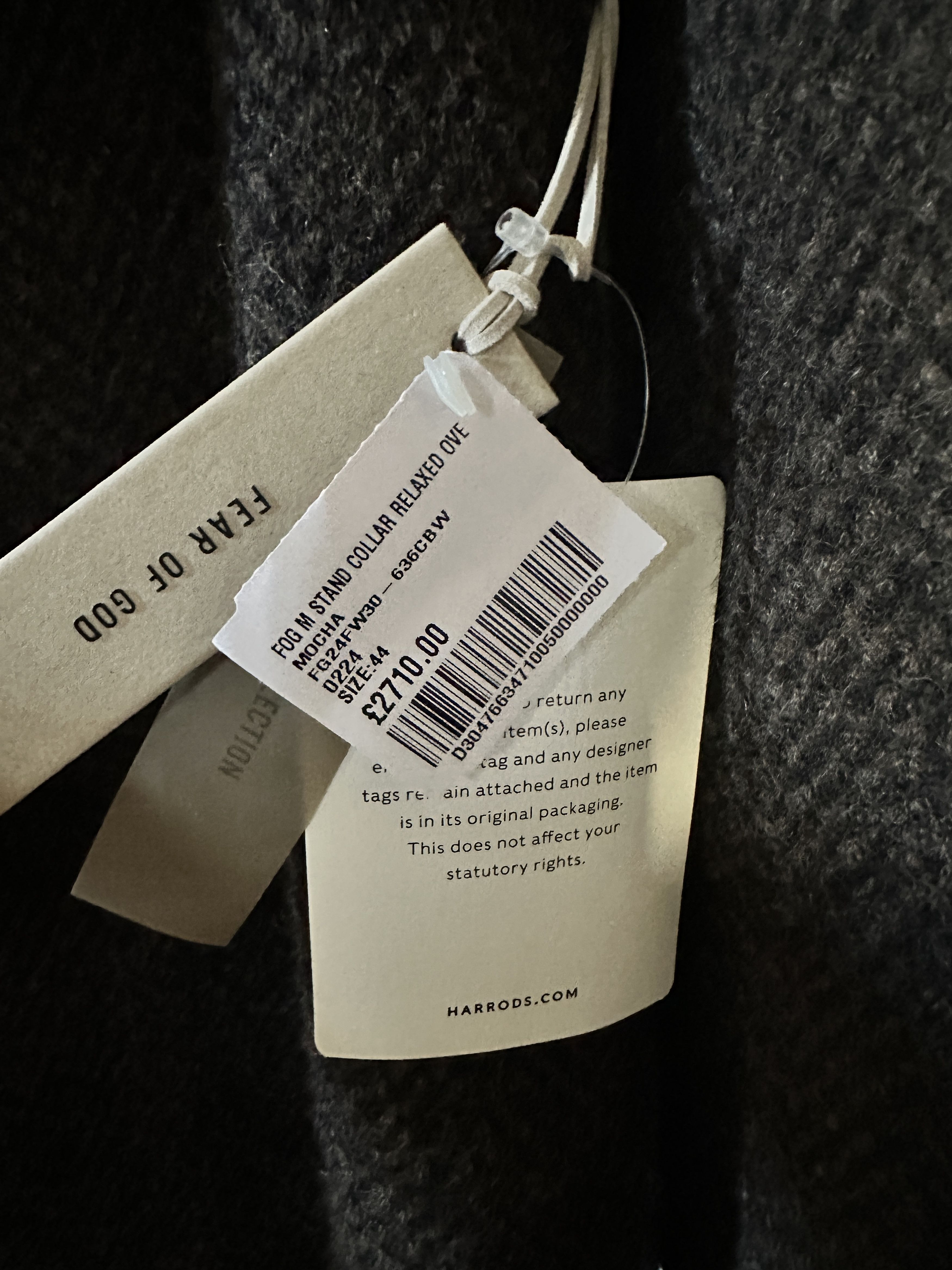 Fear of God Virgin Heavy Wool Coat 8th Collection FOG Size US S / EU 44-46 / 1 - 6 Thumbnail
