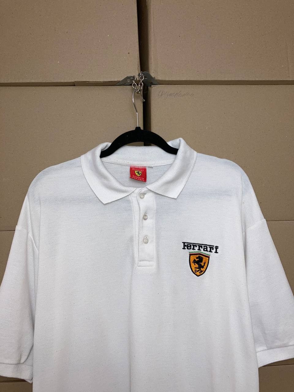 Ferrari VINTAGE FERRARI POLO SHIRT SHELL RACING FORMULA 1 Y2K SKATE Size US XXL / EU 58 / 5 - 6 Thumbnail