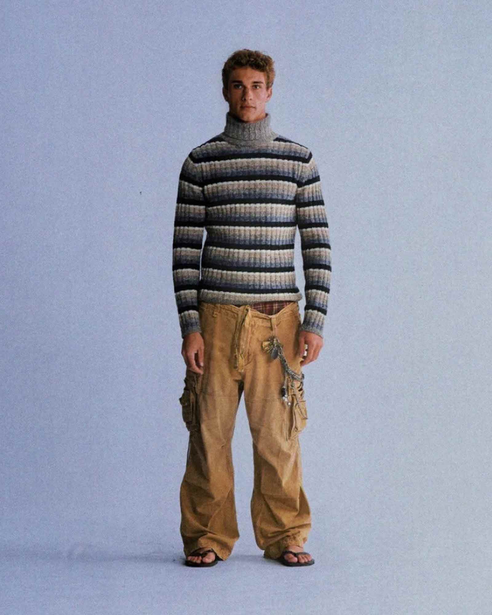 ERL FW24 Striped Turtleneck Size US M / EU 48-50 / 2 - 5 Thumbnail