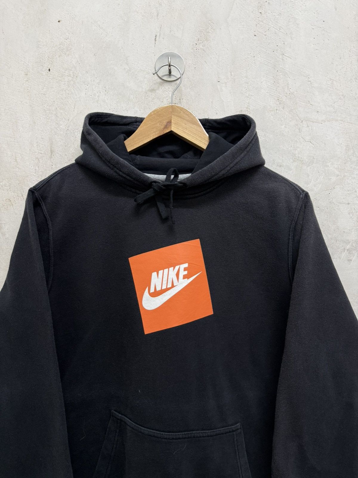 Nike 2000s Nike Box Logo y2k Faded Hoodie Size US M / EU 48-50 / 2 - 2 Thumbnail