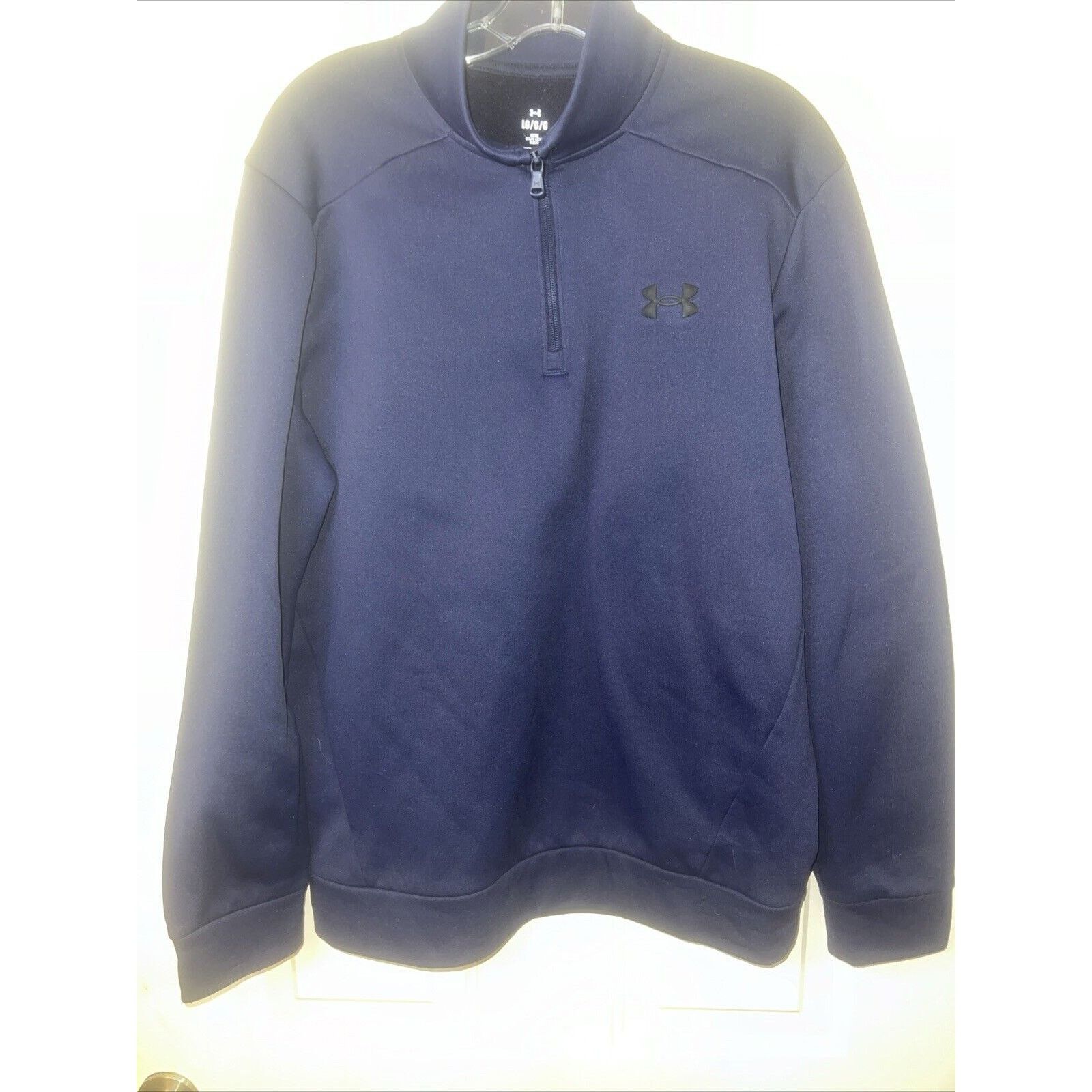 Under Armour Under Armour Men's Fleece Pullover 1/4 Zip Size Large Navy Size US L / EU 52-54 / 3 - 2 Thumbnail