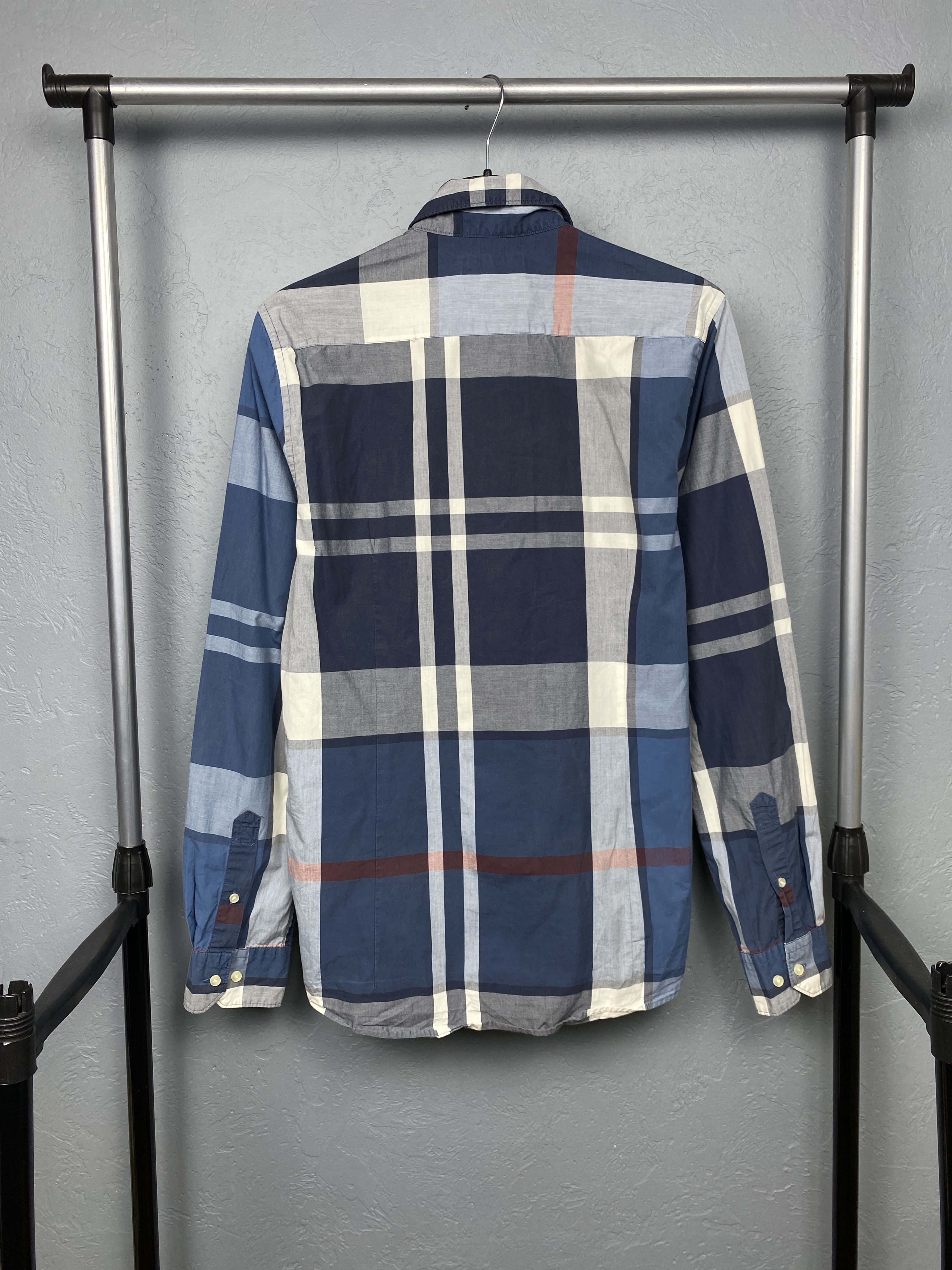 Barbour × Vintage Barbour Tartan Plaid Mens Long Sleeve Shirt Size US S / EU 44-46 / 1 - 8 Thumbnail