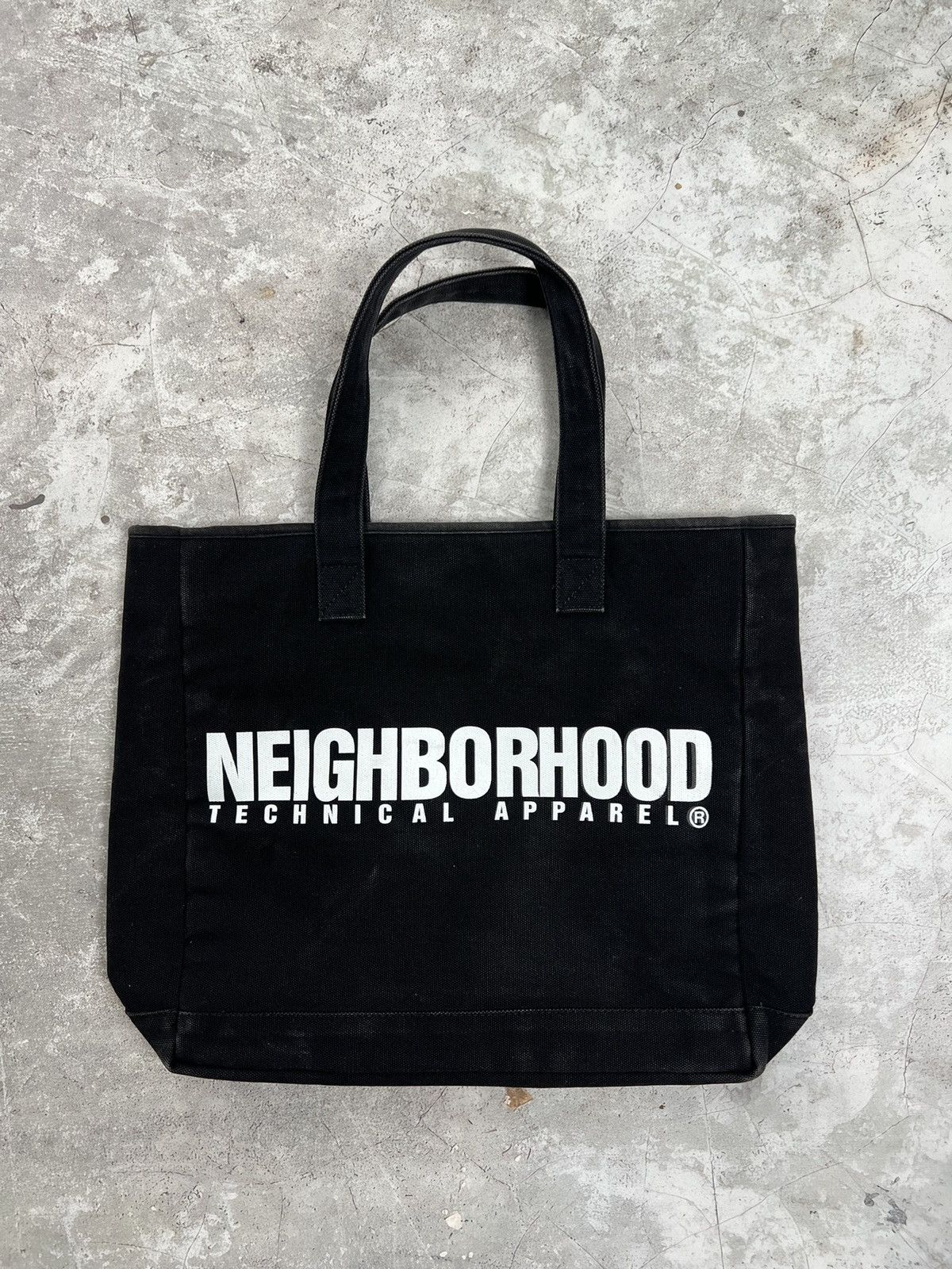 NEIGHBORHOOD - WASHED CANVAS TOTE BAG | HBX - Globally