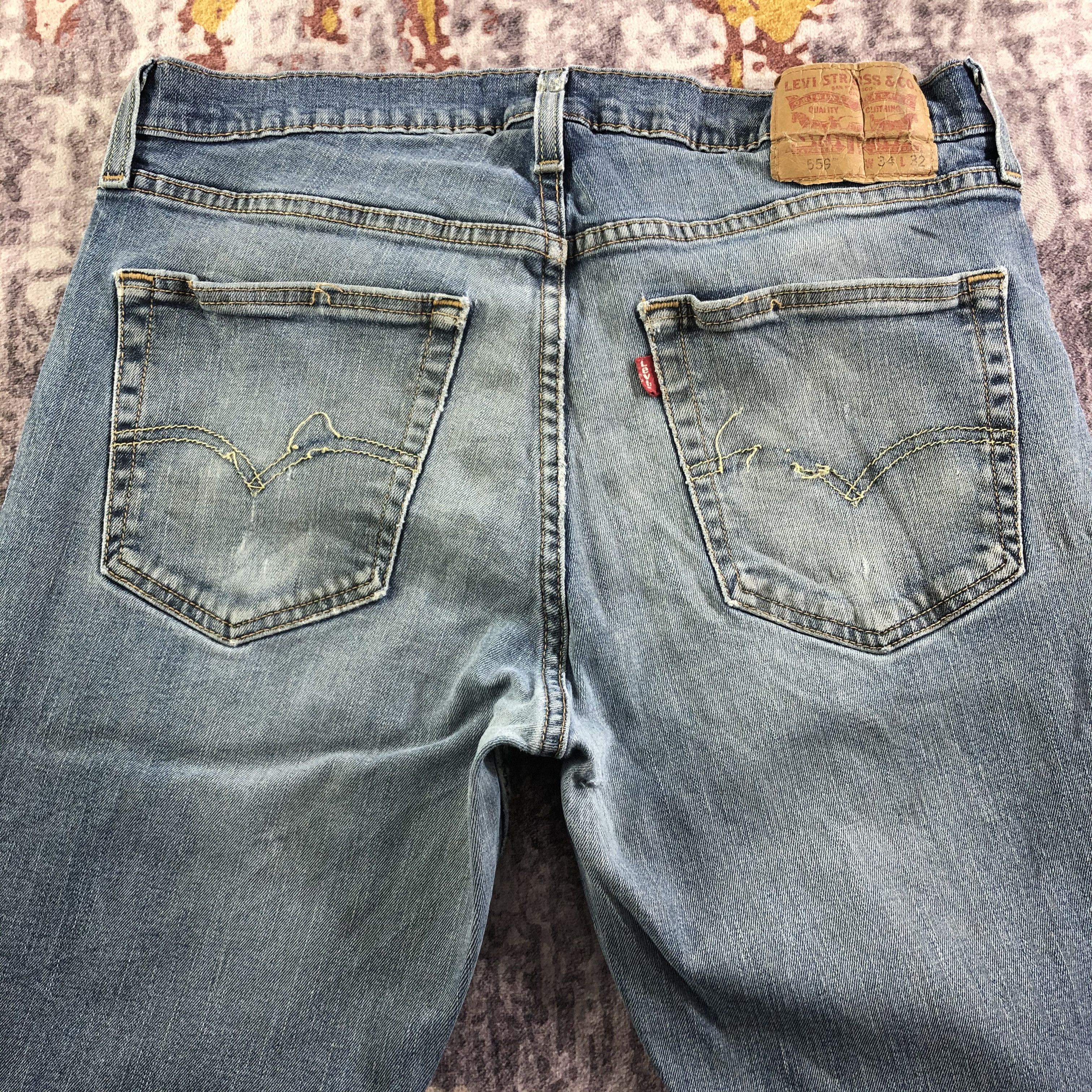 Levi's × Vintage Vintage Distress Levis 559 Jeans-JM3440 Size US 34 / EU 50 - 5 Thumbnail
