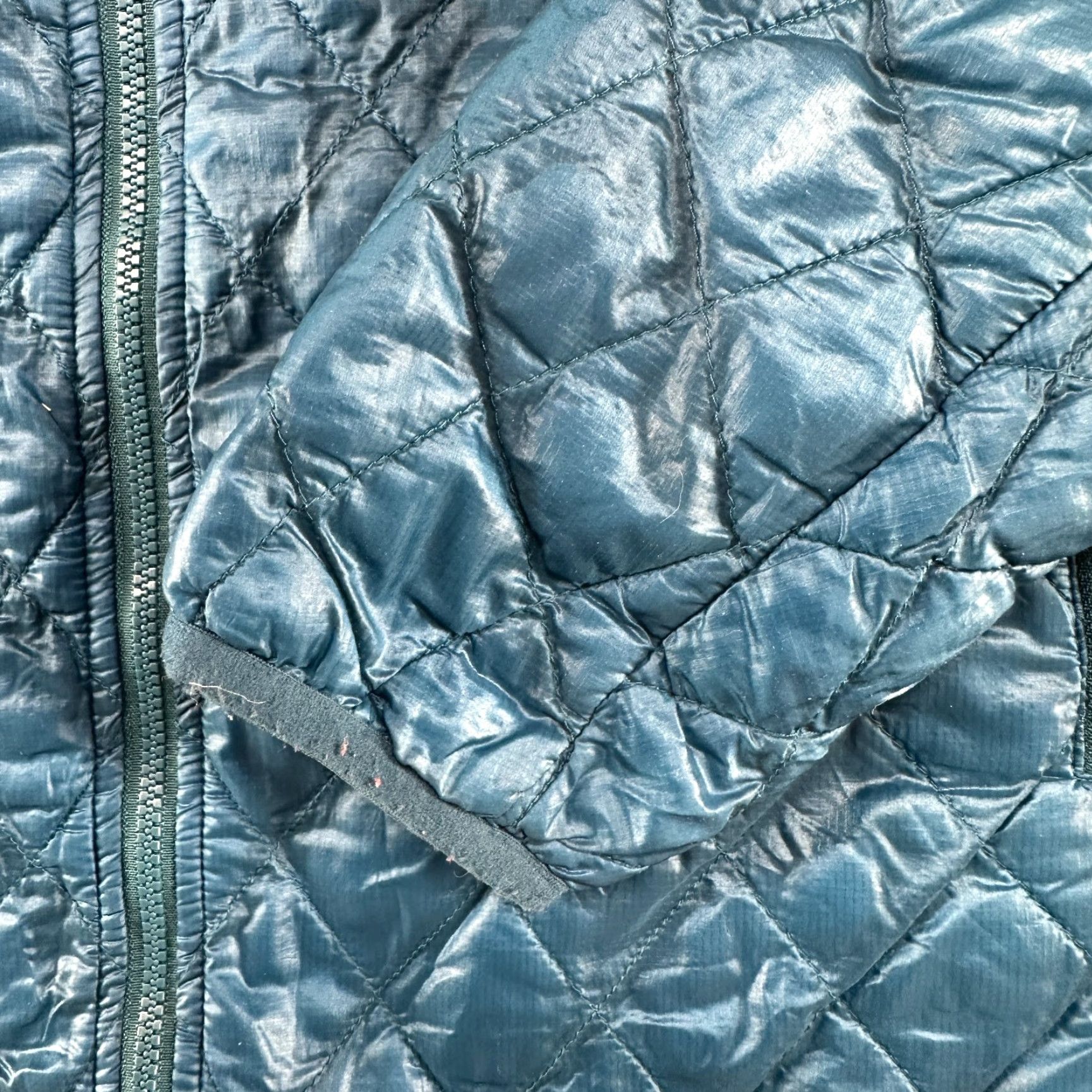 The North Face The North Face Jacket Womens M Blue Puffer Quilted Full Zip ThermoBall Logo Nylon Size M / US 6-8 / IT 42-44 - 3 Thumbnail