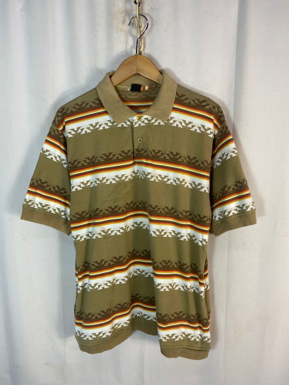 Japanese Brand × Native Unisex 🔥Fullprint native ringer polo shirt Size US M / EU 48-50 / 2 - 10 Thumbnail