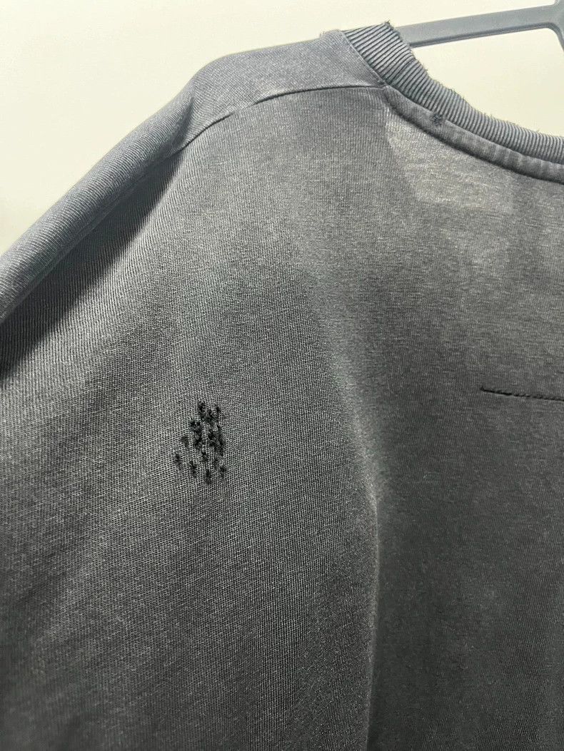 Givenchy Givenchy Black Washed Distressed Dark Grey Short-sleeved T Size US M / EU 48-50 / 2 - 6 Thumbnail
