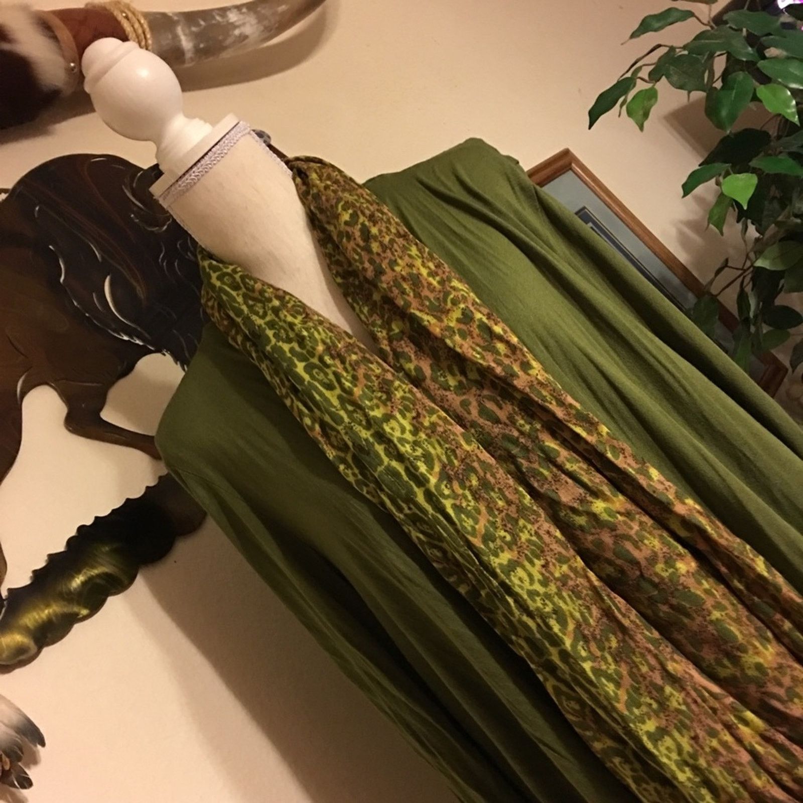 Other Metro Style green cardigan jacket w/scarf XL Size XL / US 12-14 / IT 48-50 - 2 Thumbnail