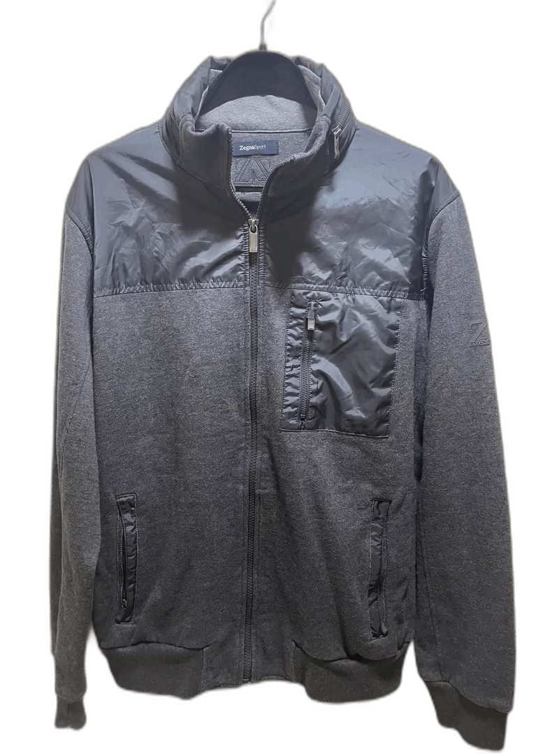 Ermenegildo Zegna Zegna Sport Gray Jacket with Hidden Hood Size US L / EU 52-54 / 3 - 1 Thumbnail