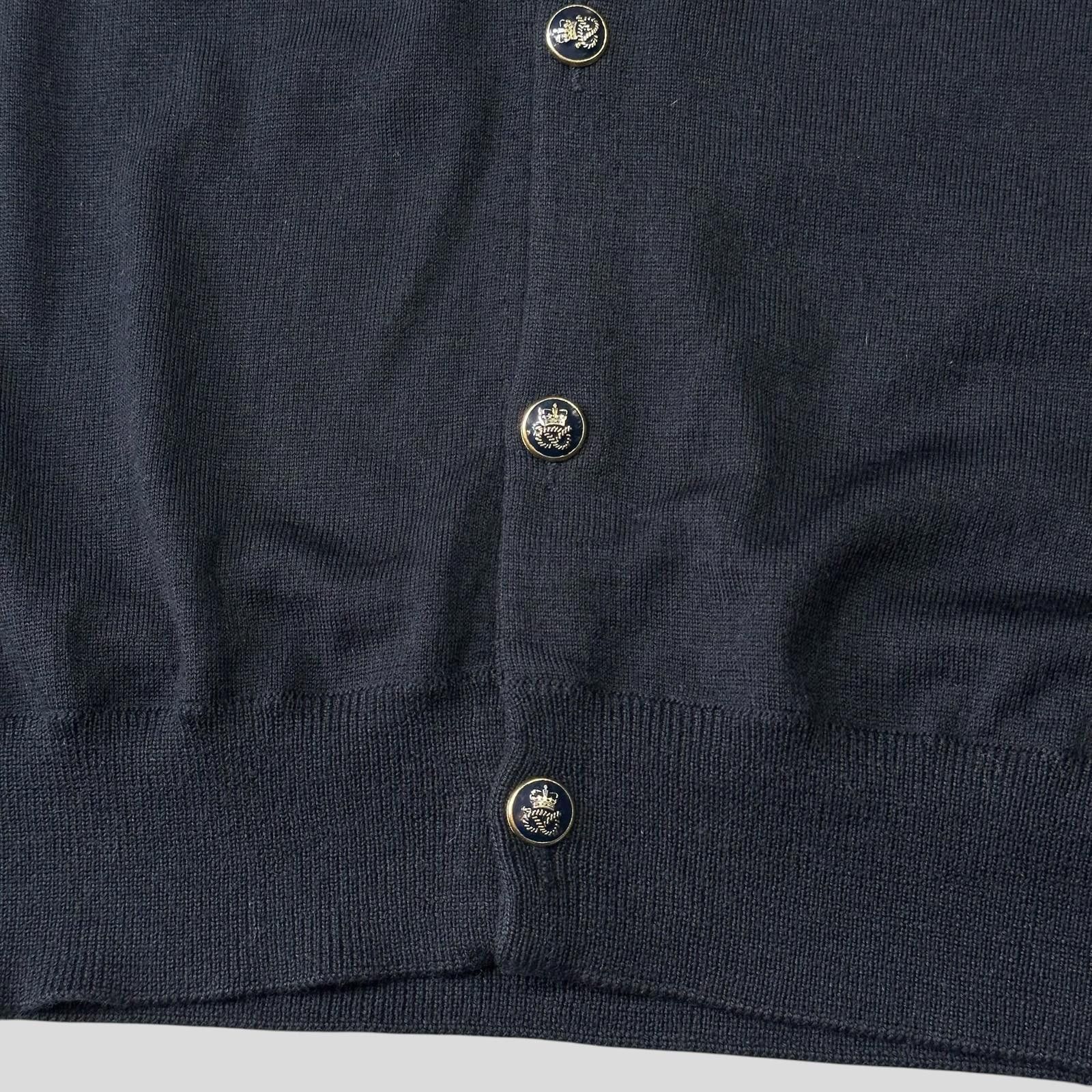 Miu Miu Miu Miu 00’s Crest Buttoned Navy Wool Cardigan - S/M Size US M / EU 48-50 / 2 - 4 Thumbnail