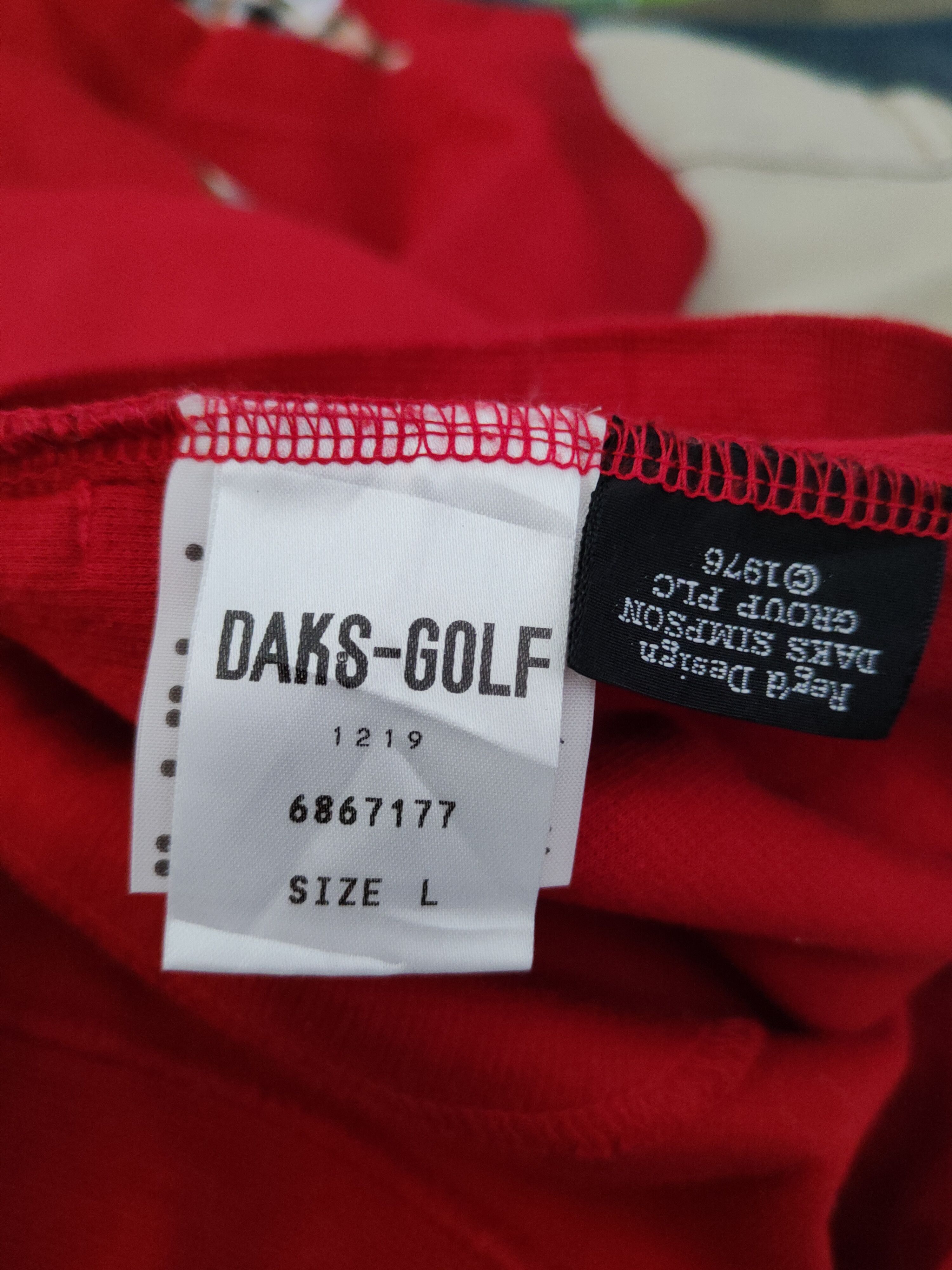 Japanese Brand × Vintage DL Daks Golf Red Sweatshirts #444 Size US M / EU 48-50 / 2 - 11 Thumbnail